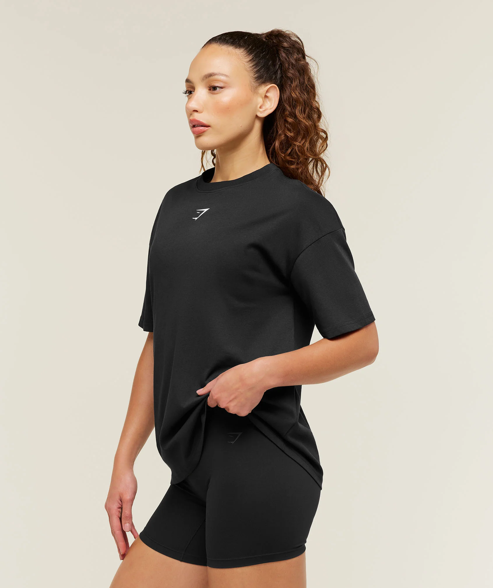 Gymshark GS Power Oversized T-Shirt - Black - Image 3