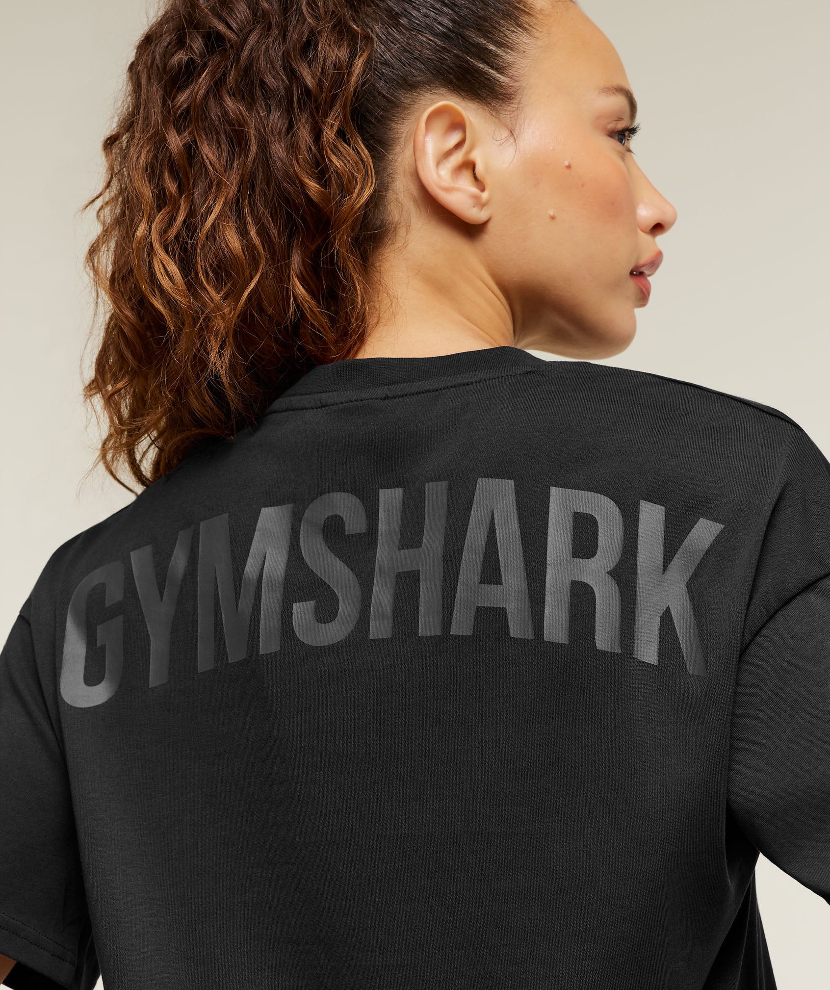 Gymshark GS Power Oversized T-Shirt - Black - Image 4