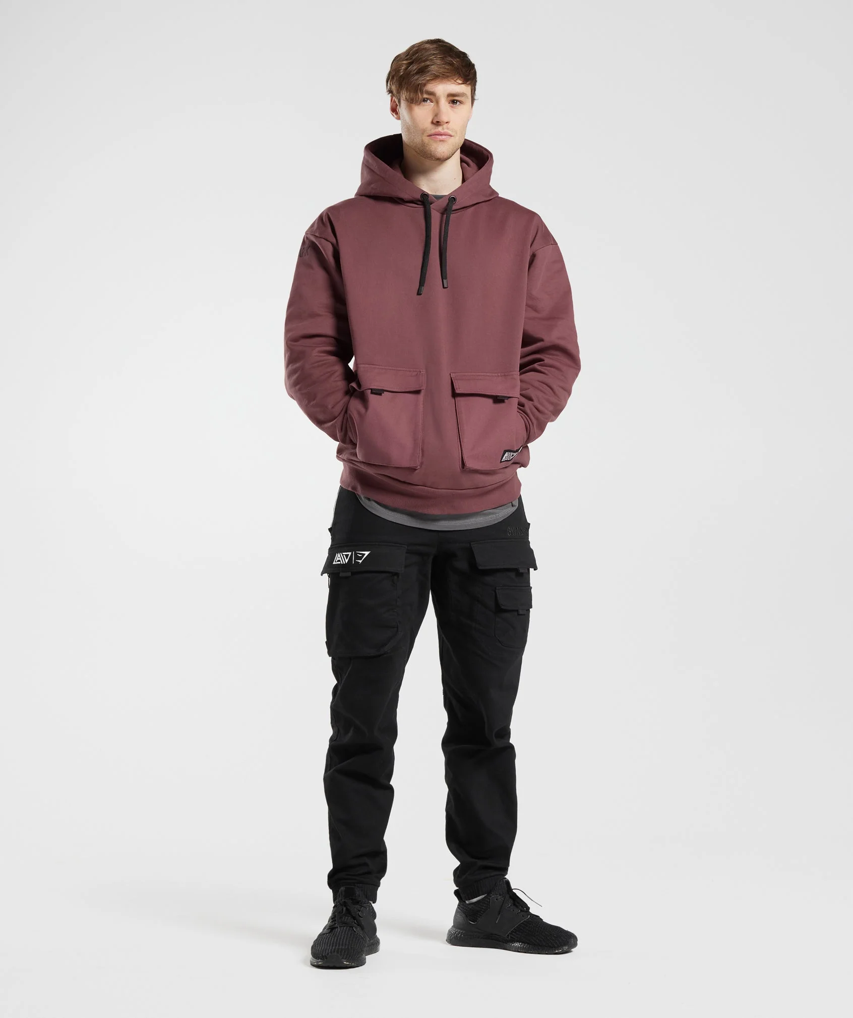 GS x David Laid Hoodie - Magenta Brown - Image 4