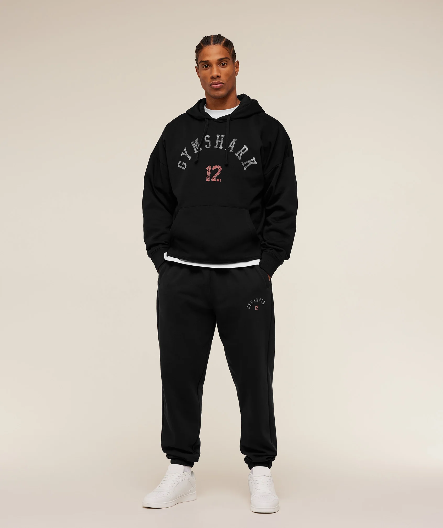 Gymshark 12 Graphic Hoodie - GS Black - Image 4