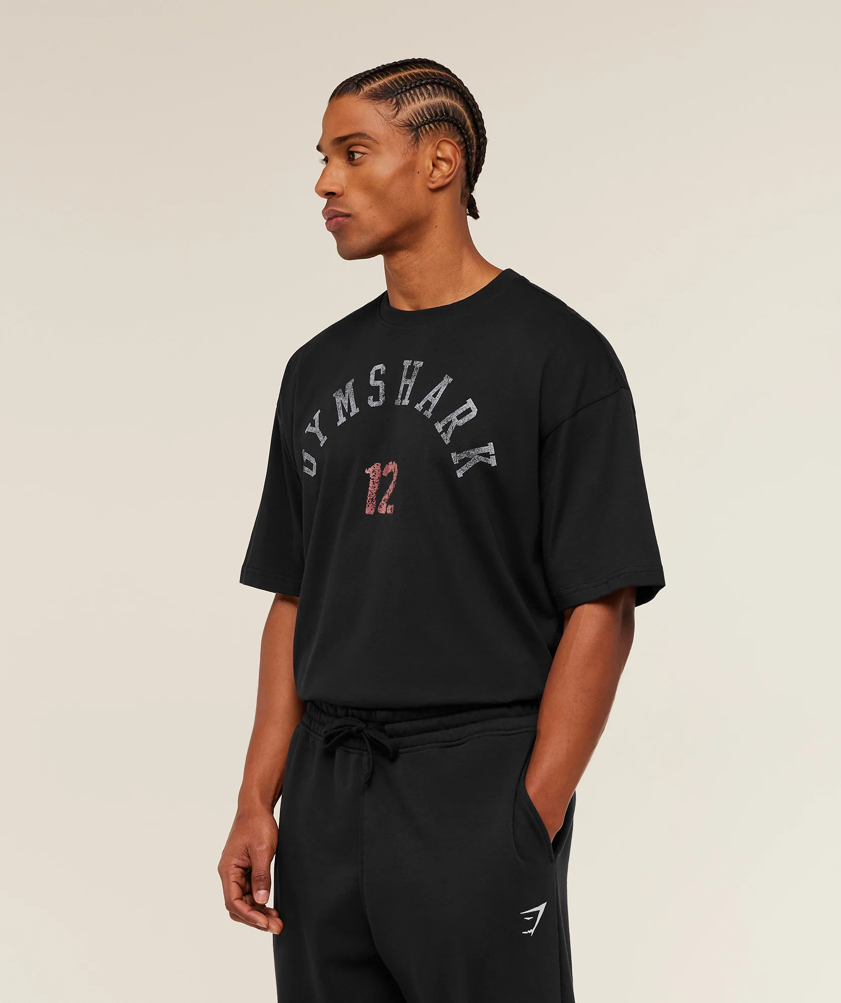 Gymshark 12 Graphic T-Shirt - GS Black - Image 3