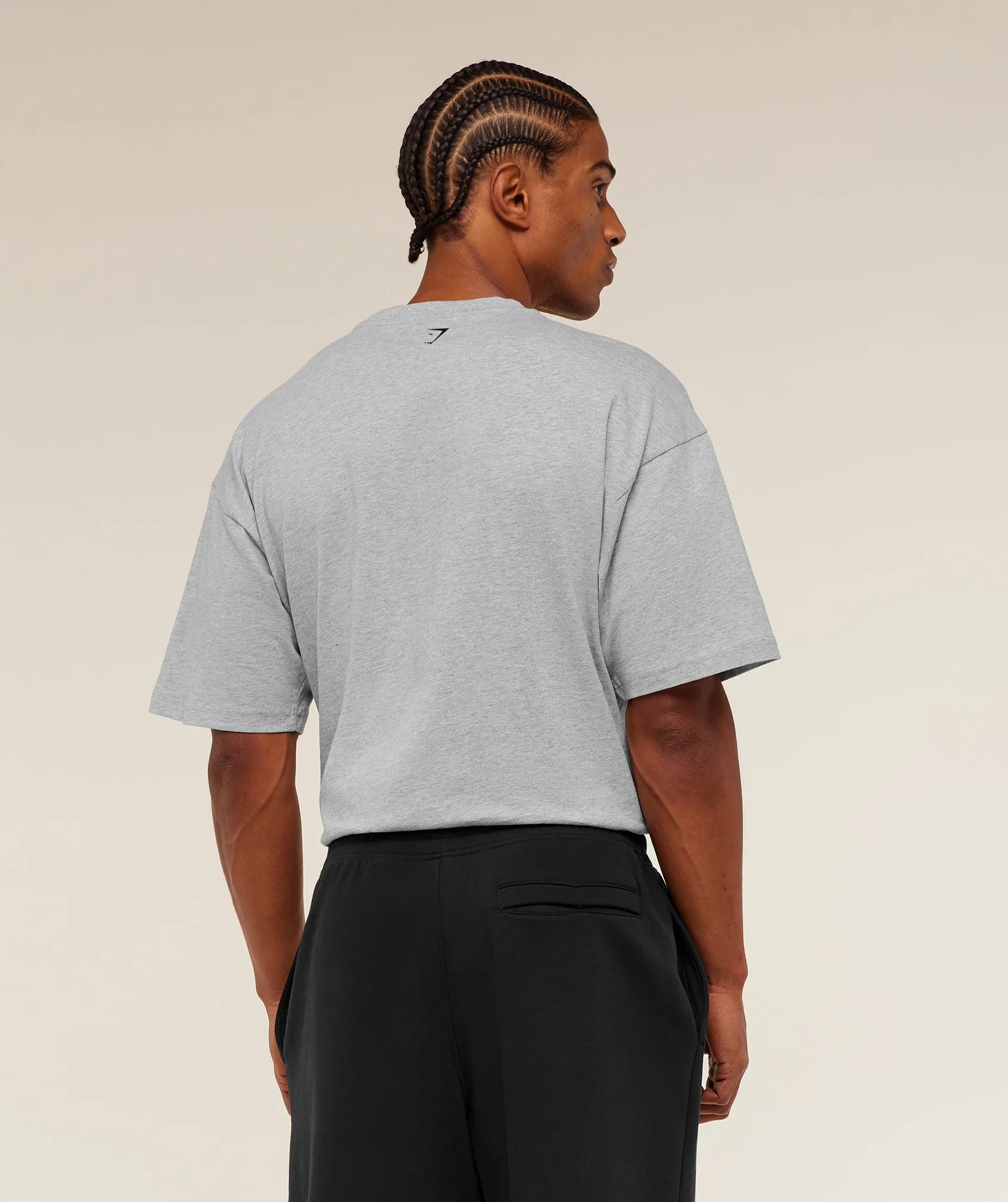 Gymshark 12 Graphic T-Shirt - Light Grey Core Marl - Image 2