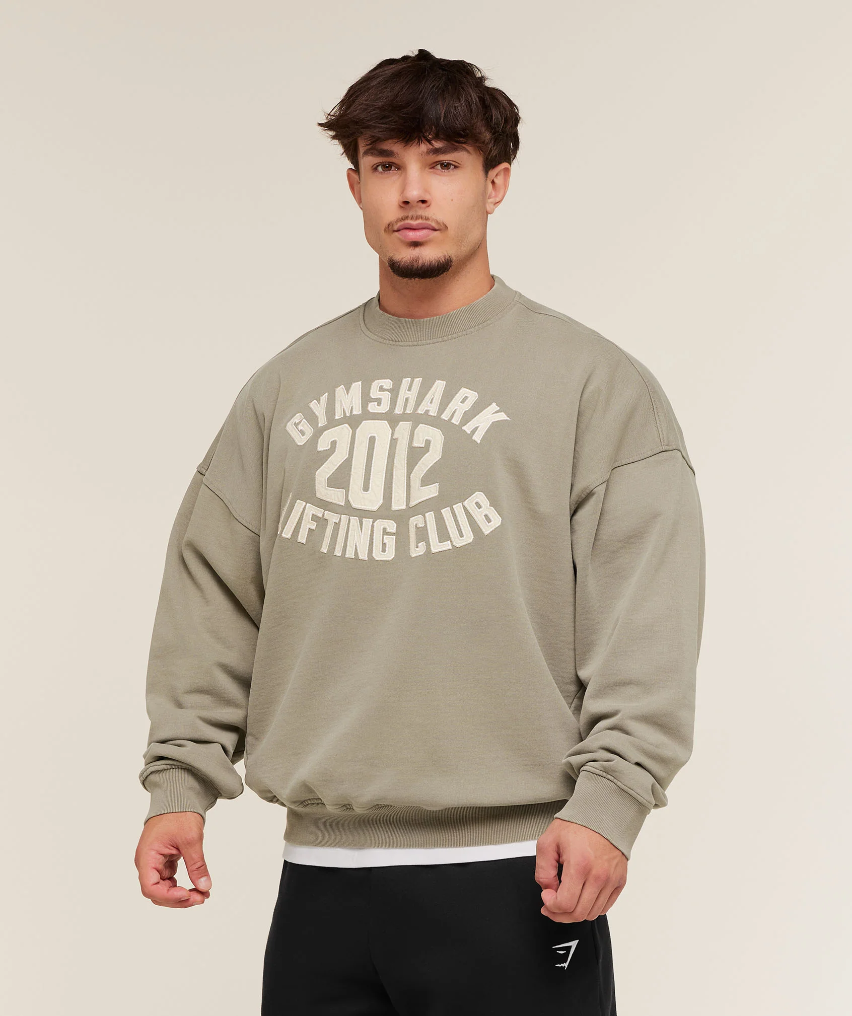 Gymshark 2012 Lifting Club Crew - Linen Brown - Image 3
