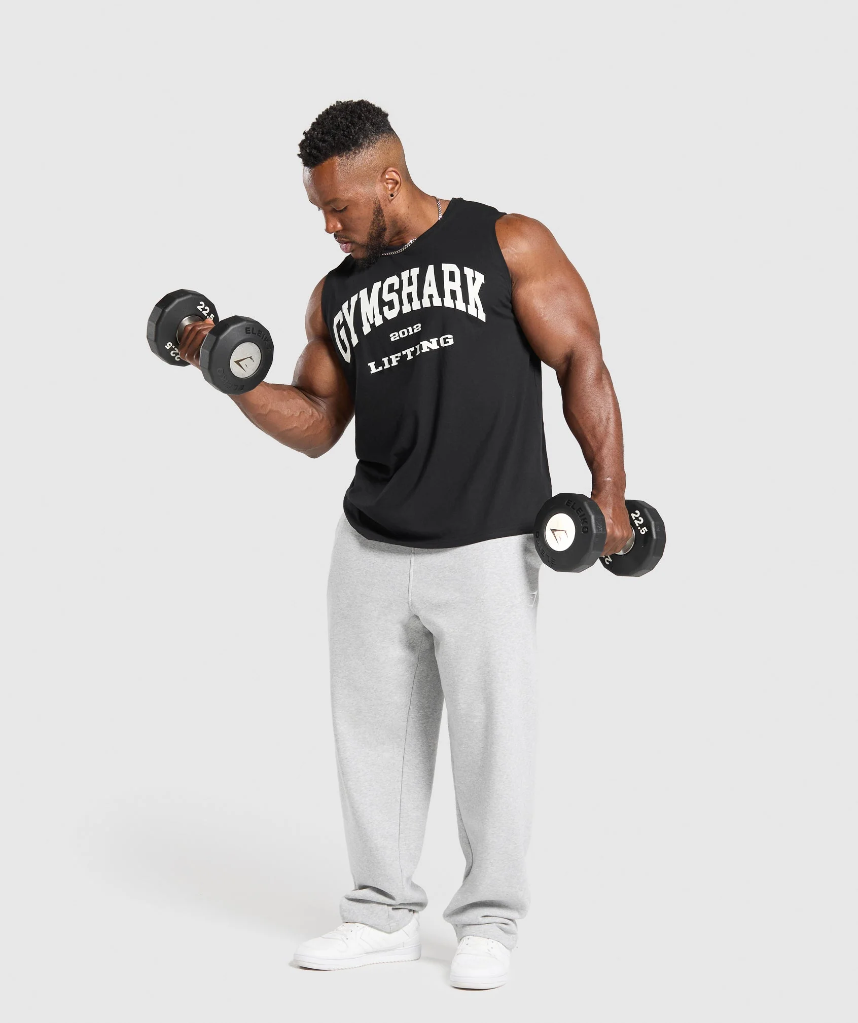 Gymshark 2012 Lifting Cut off Tank - Black - Image 5