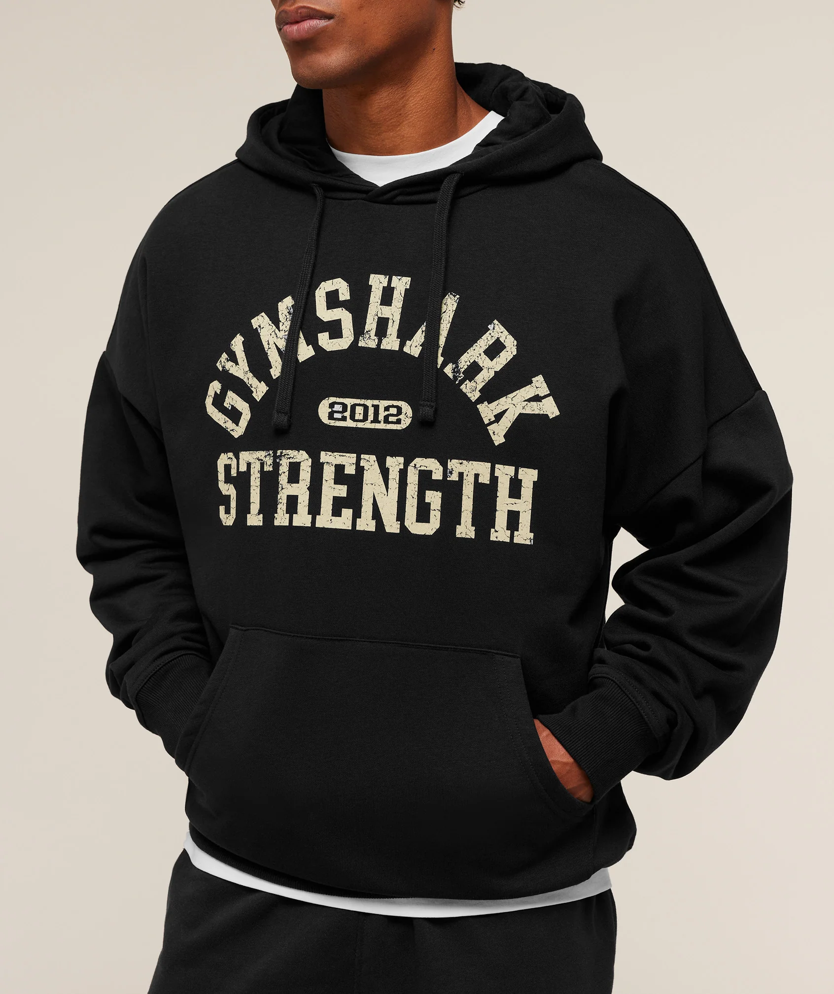 Gymshark 2012 Strength Hoodie - Black - Image 4