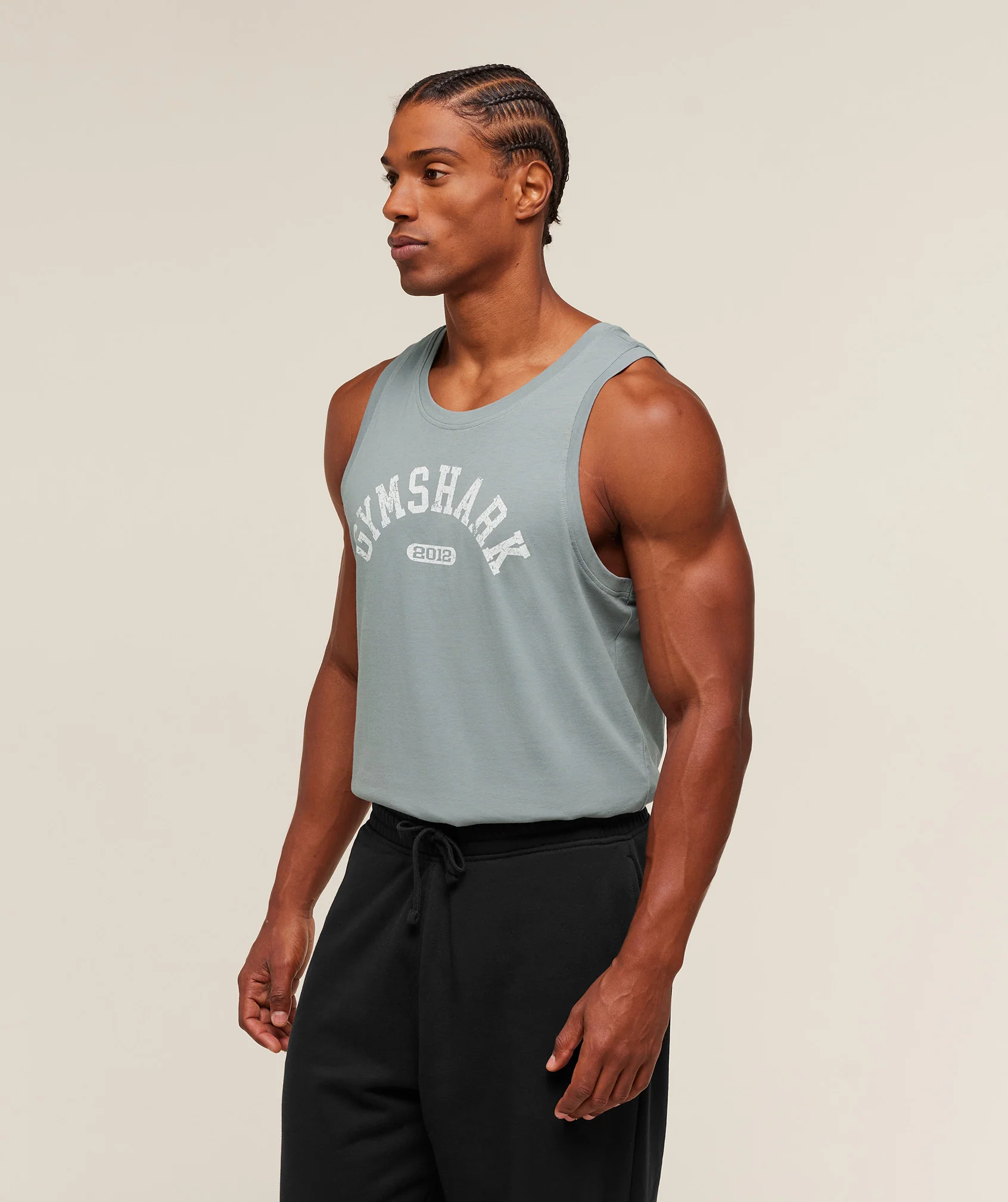 Gymshark 2012 Strength Tank - Denim Grey - Image 3