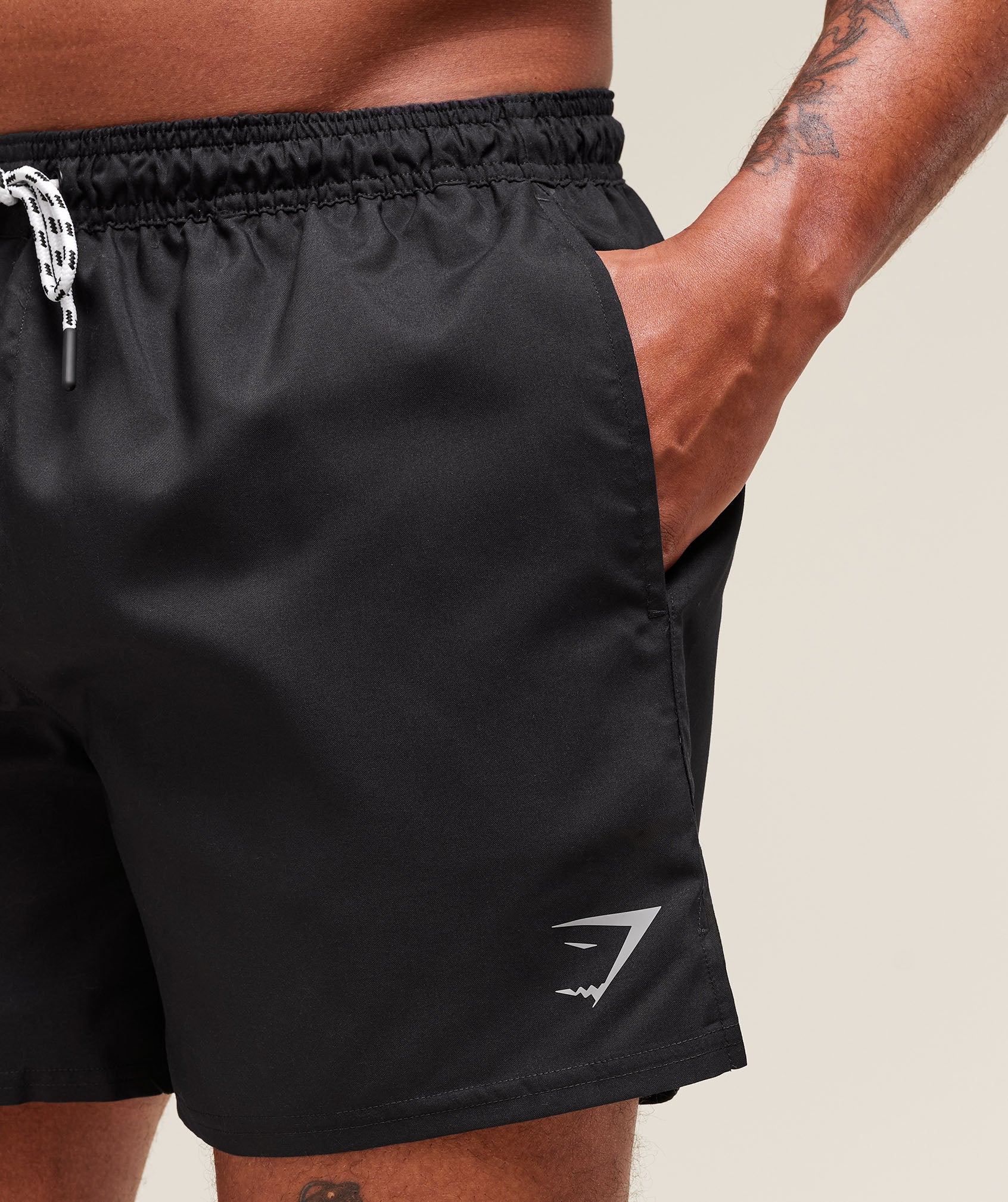 Gymshark 5" Swim Shorts - Black - Image 5