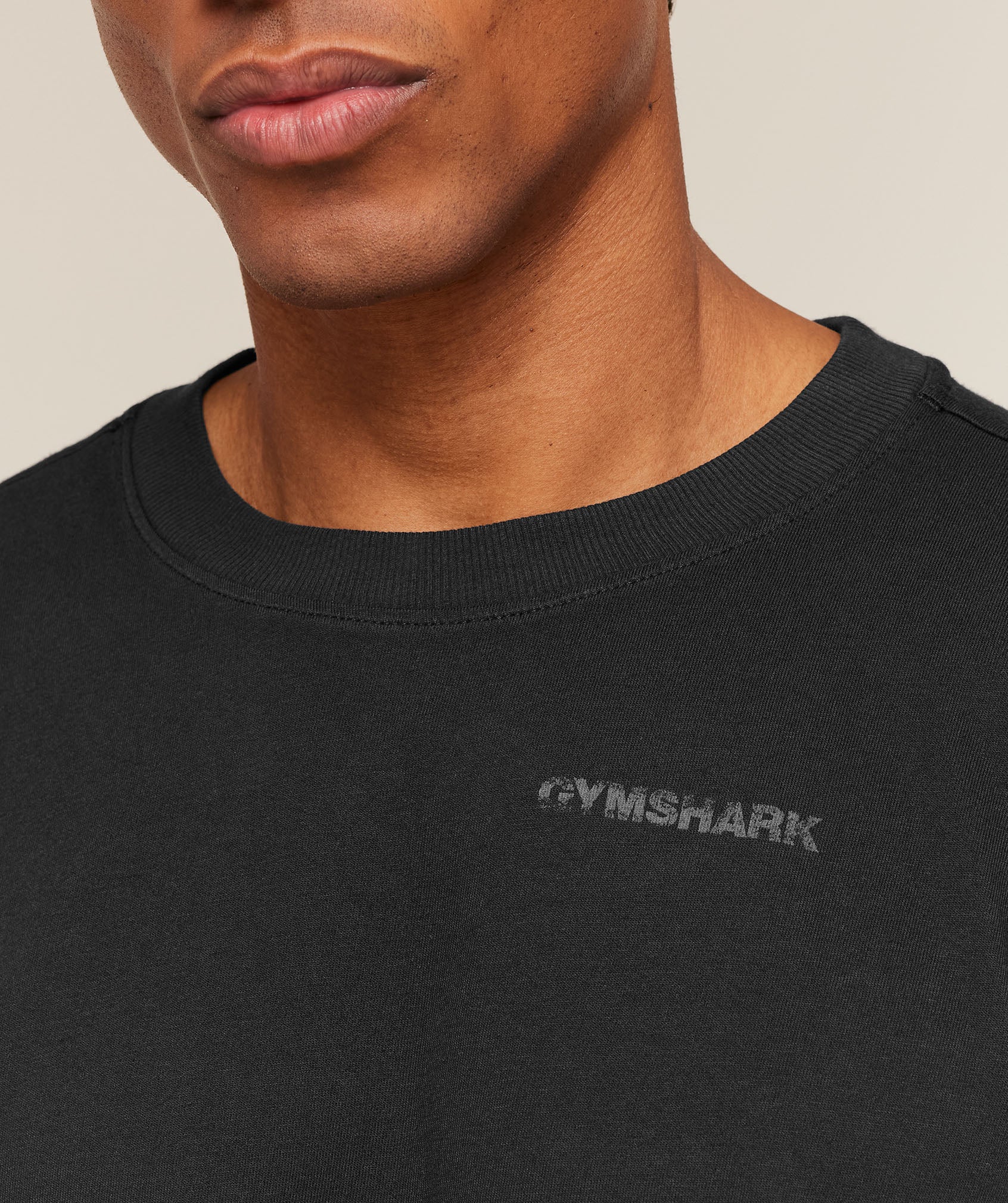 Gymshark Accent Boxy T-Shirt - Black - Image 5