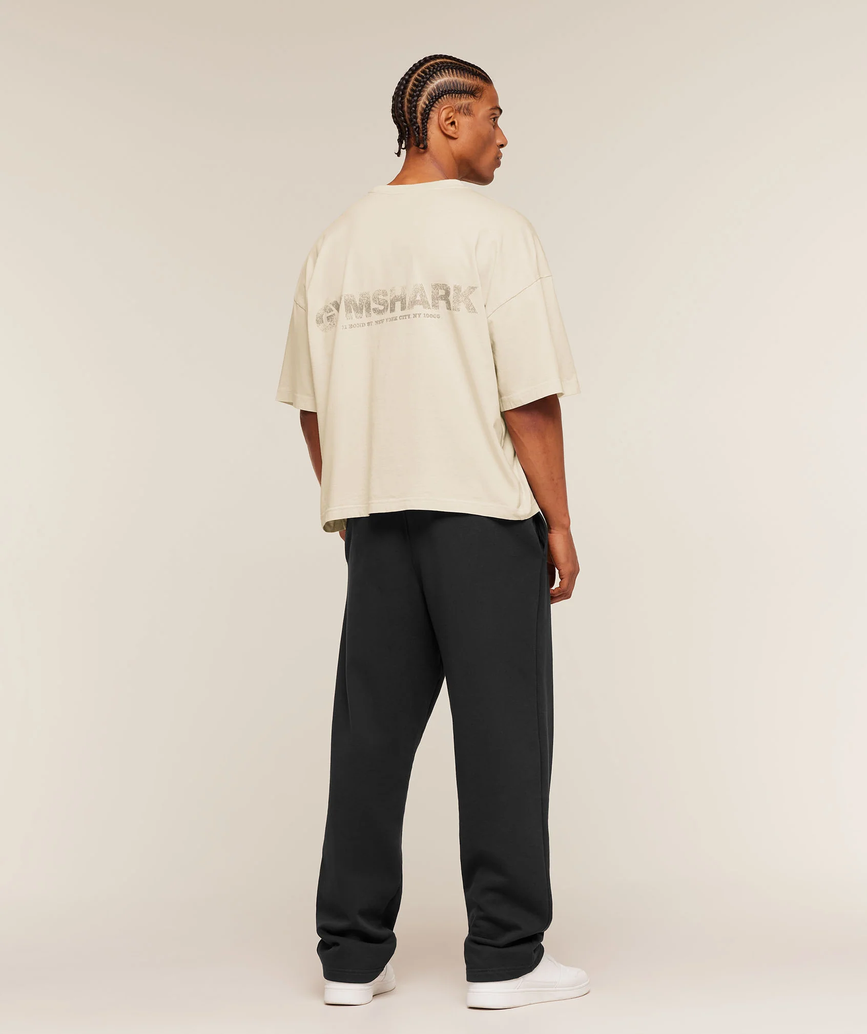Gymshark Accent Boxy T-Shirt - Tinted White - Image 4