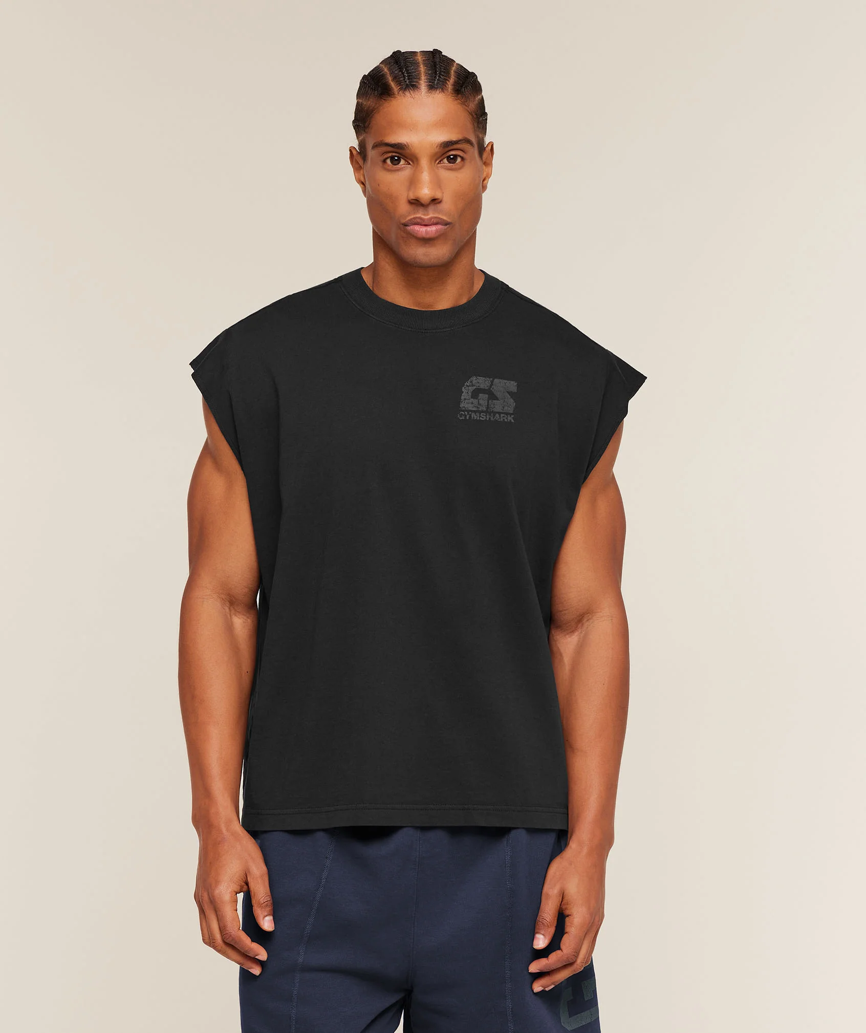 Gymshark Accent Capped Sleeve T-Shirt - Black - Image 3