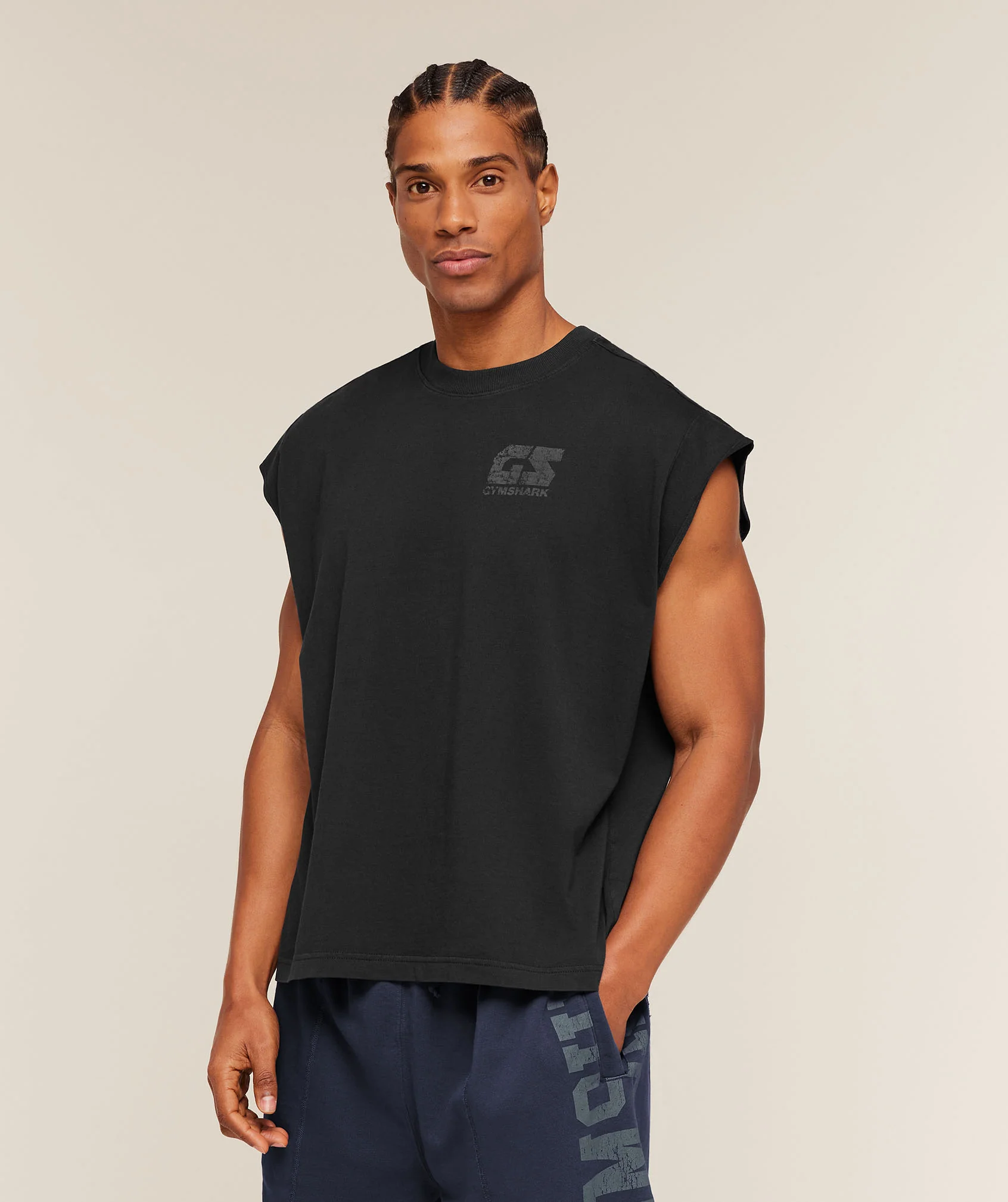 Gymshark Accent Capped Sleeve T-Shirt - Black - Image 4