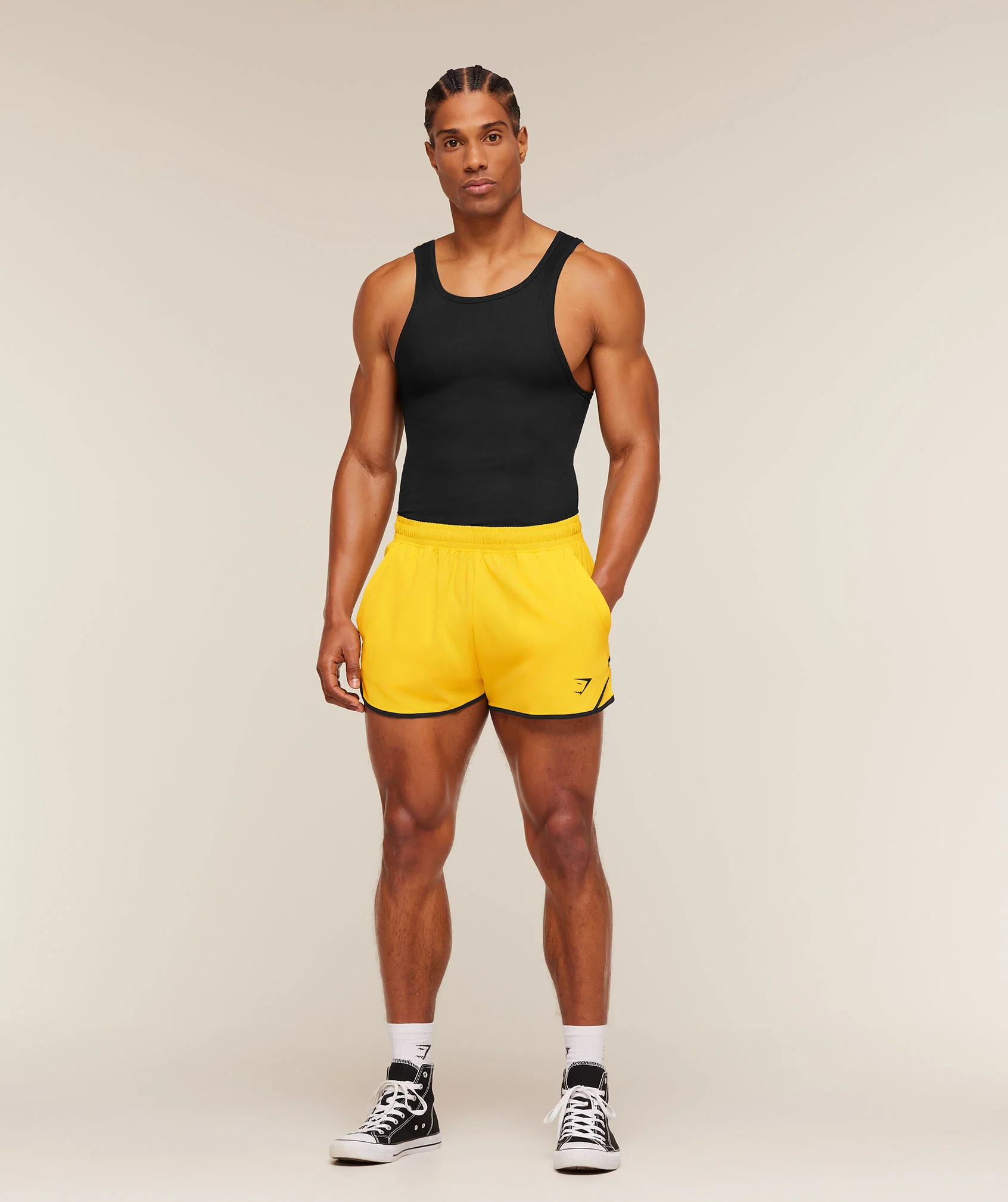 Gymshark Accent Conditioning Shorts - Athletic Yellow - Image 5