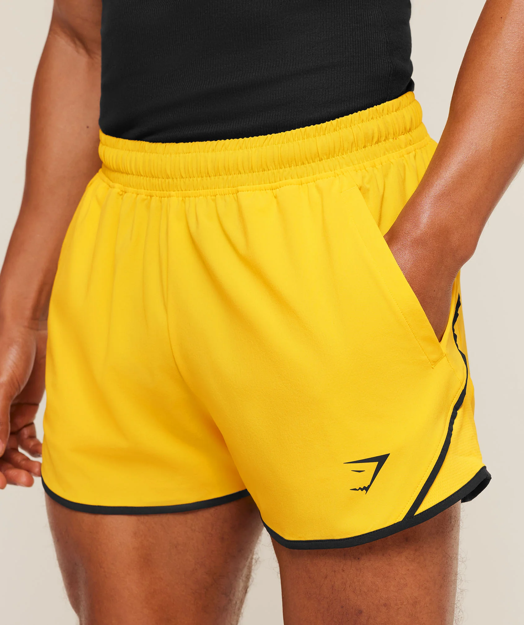Gymshark Accent Conditioning Shorts - Athletic Yellow - Image 7