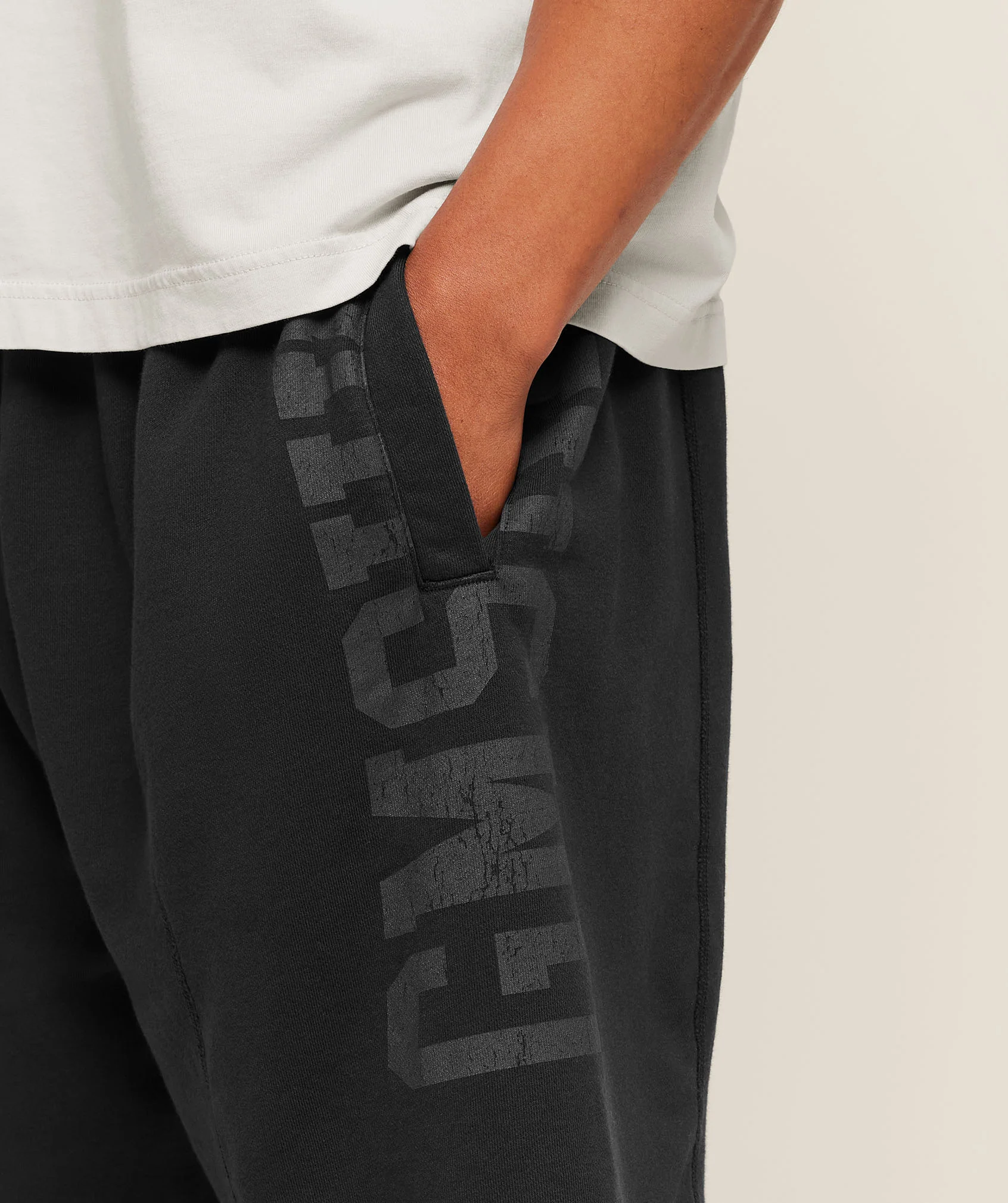 Gymshark Accent Graphic Sweat Shorts - Black - Image 6