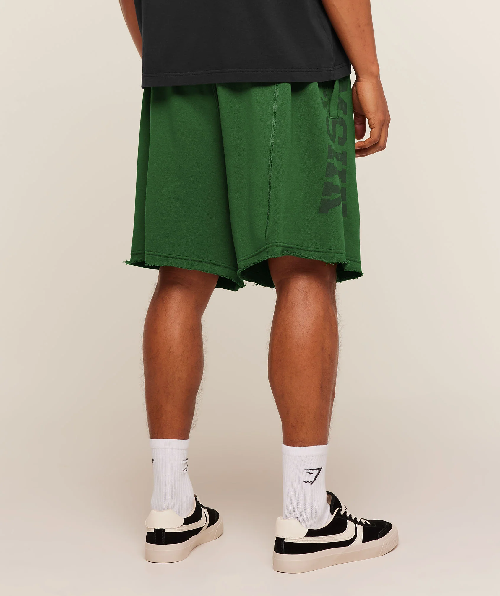 Gymshark Accent Graphic Sweat Shorts - Athletic Green - Image 2