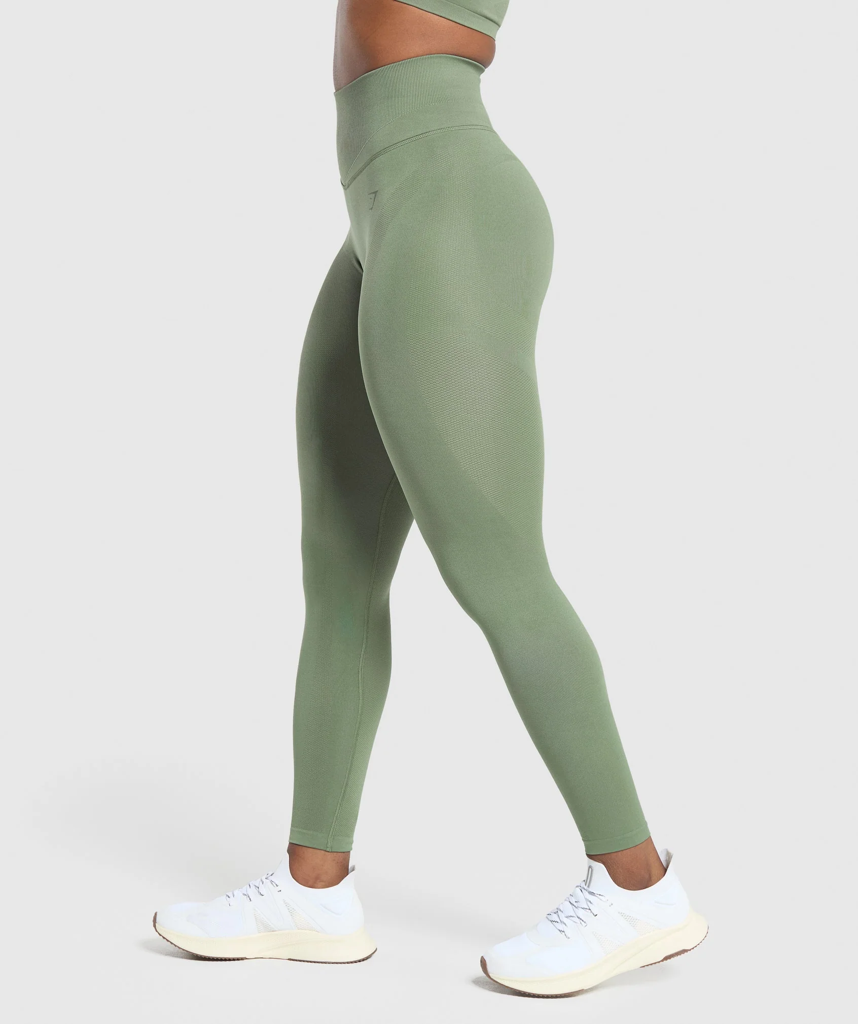 Gymshark Activate Seamless Leggings - Force Green - Image 3