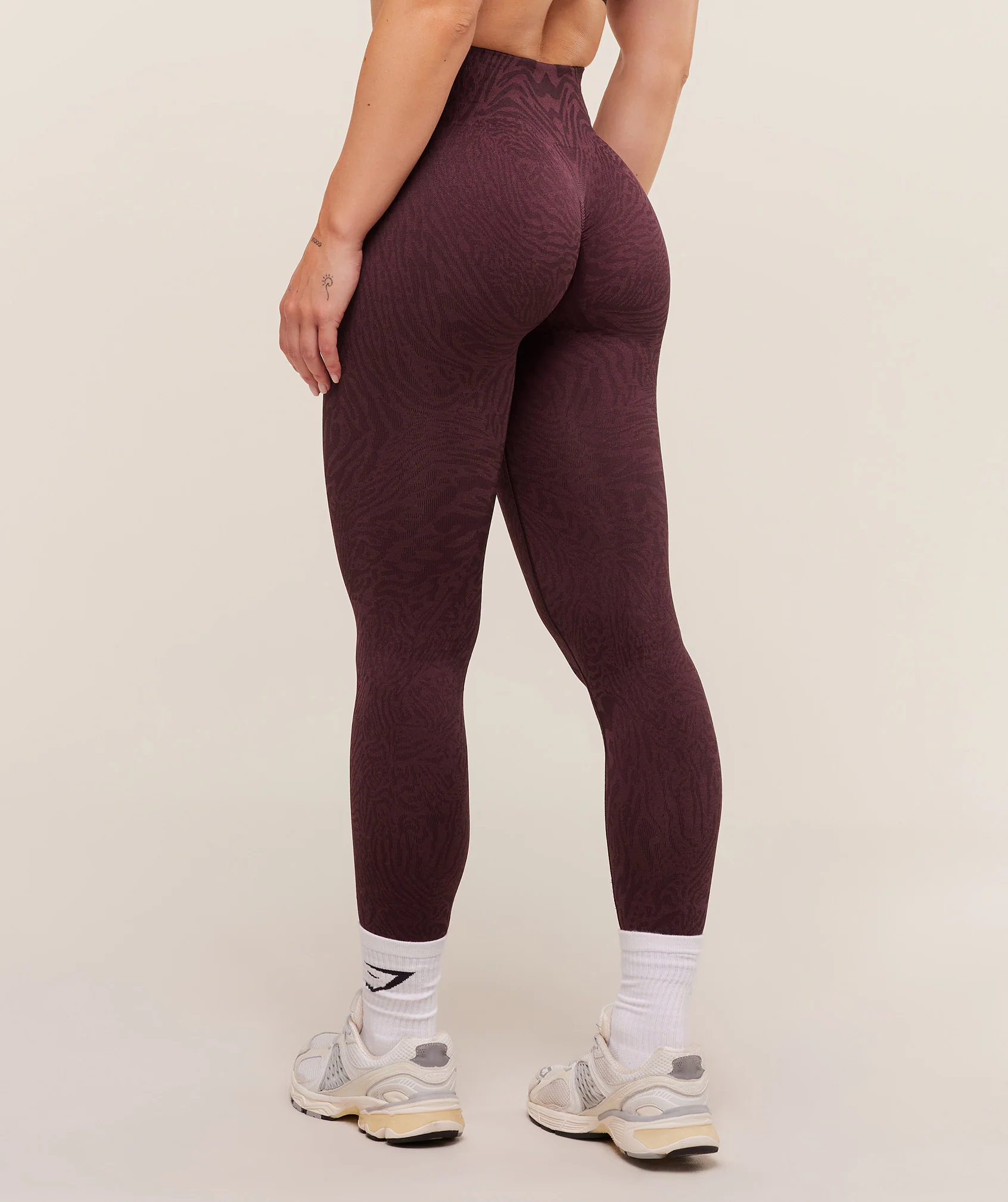 Gymshark Adapt Animal Seamless Leggings - Cherry Purple/Reset Pink - Image 3