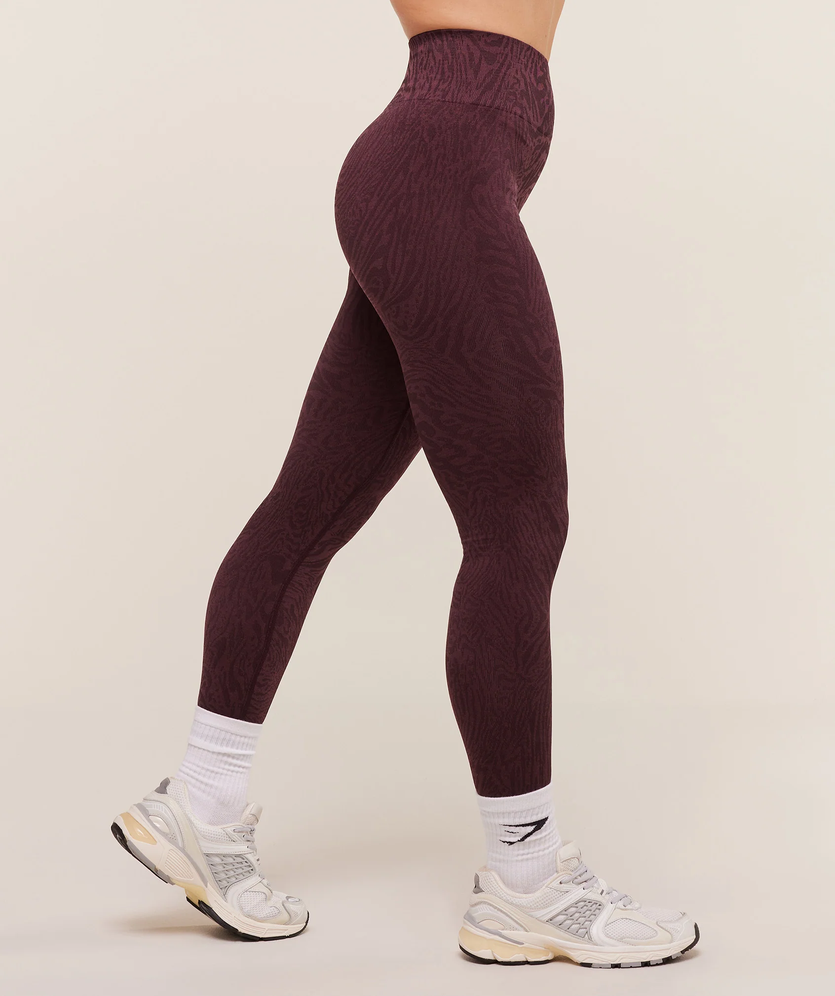 Gymshark Adapt Animal Seamless Leggings - Cherry Purple/Reset Pink - Image 4