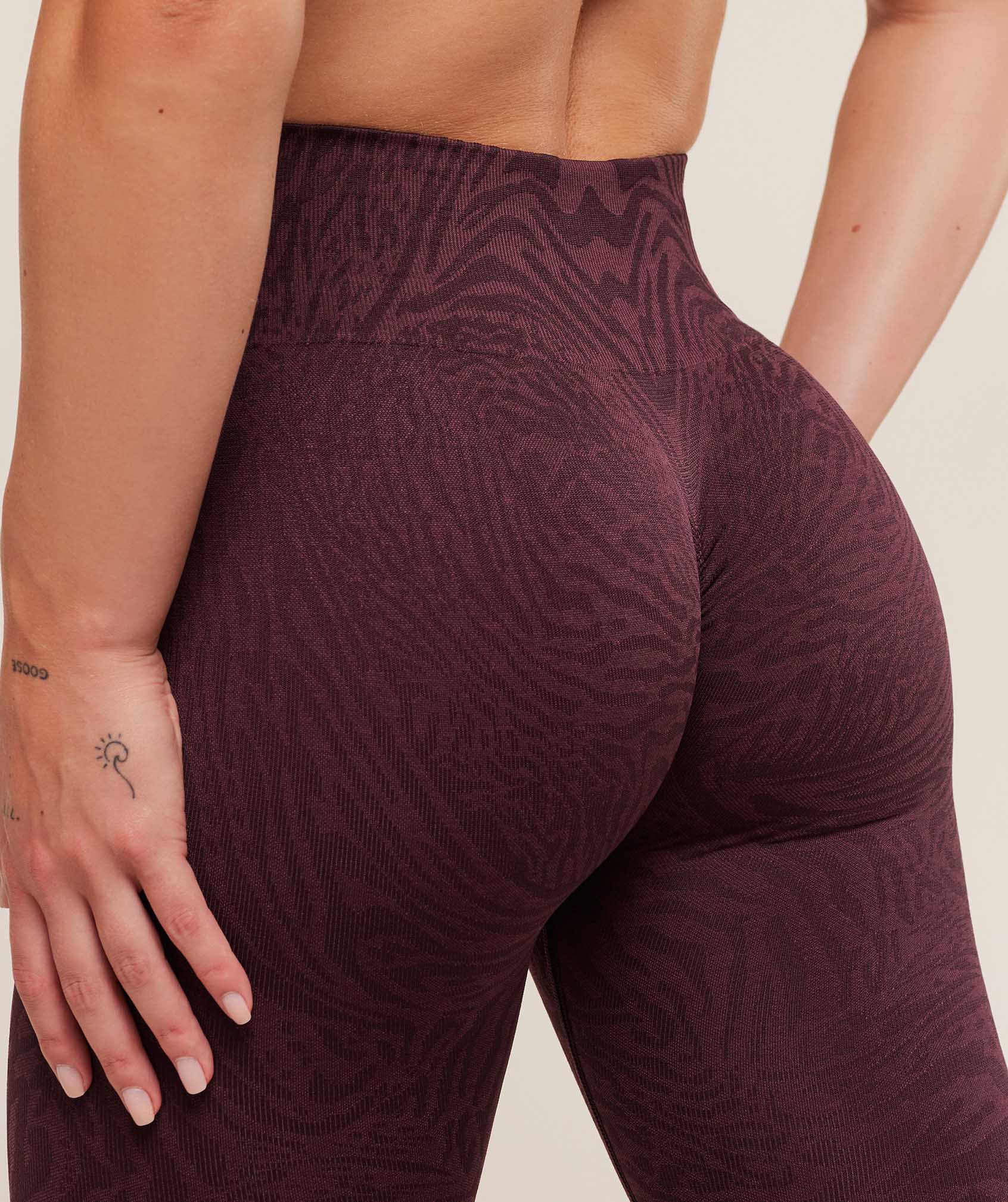 Gymshark Adapt Animal Seamless Leggings - Cherry Purple/Reset Pink - Image 5