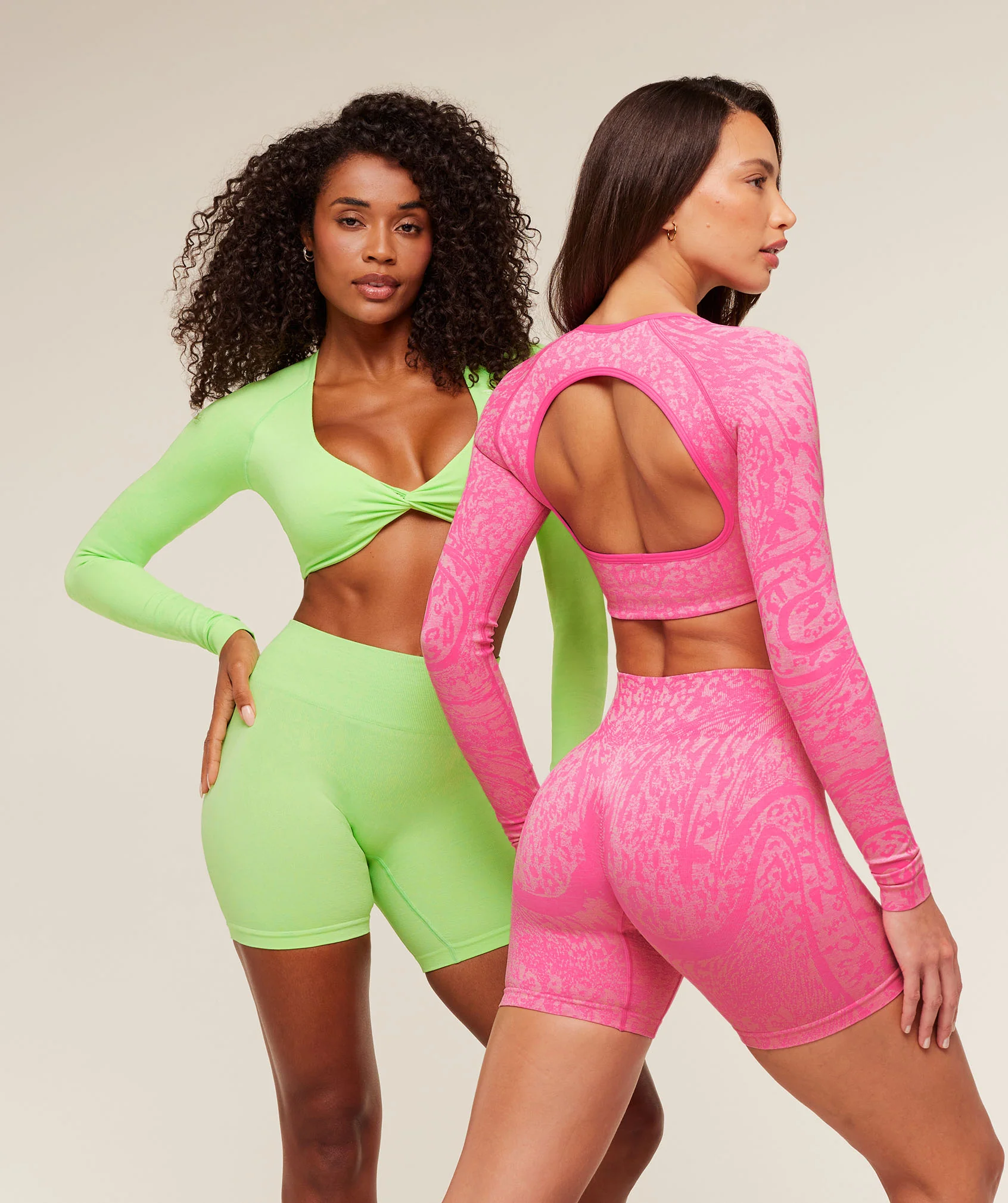 Gymshark Adapt Animal X Whitney Shorts - Electric Pink / Sorbet Yellow - Image 8