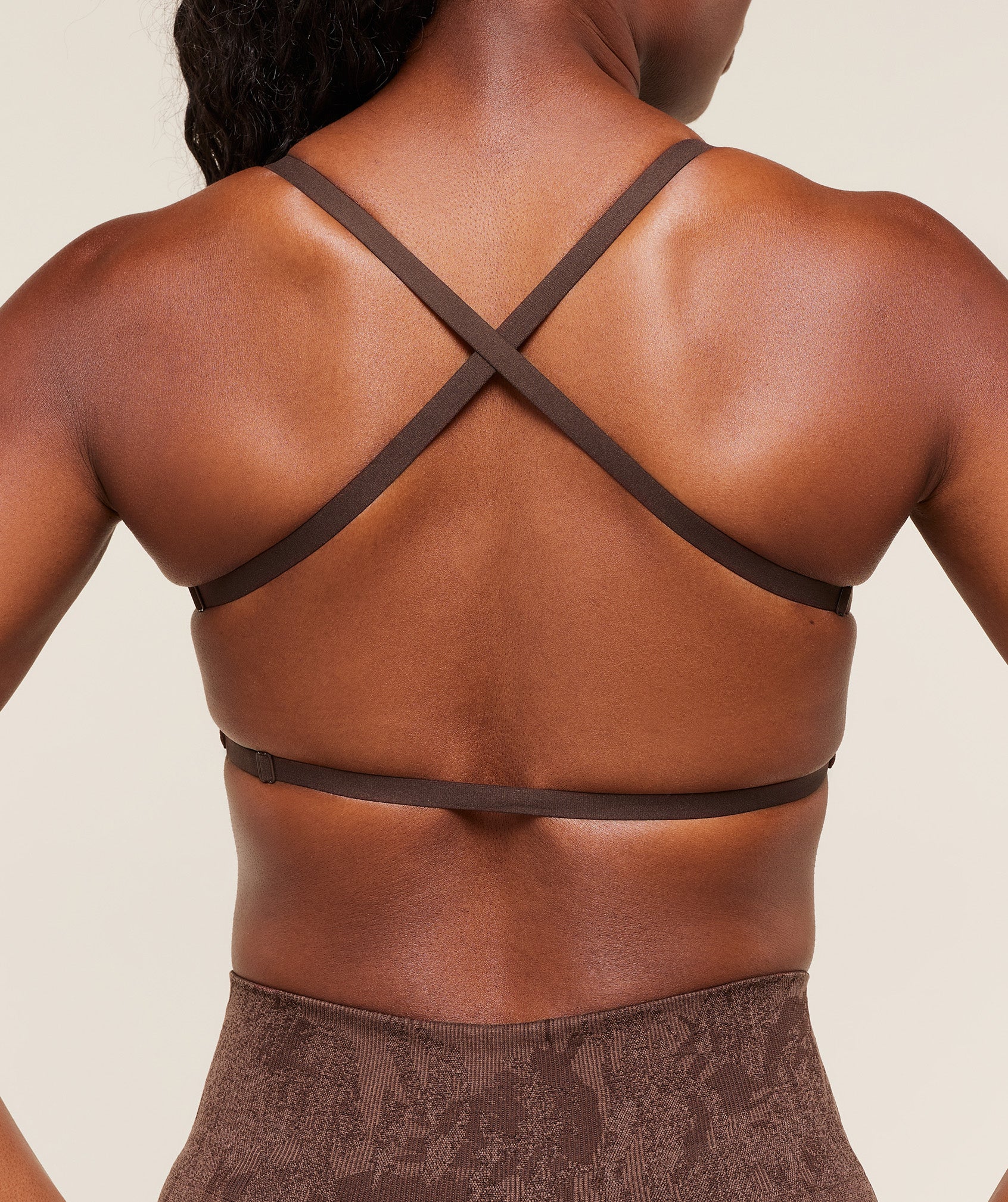 Gymshark Adapt Camo Cross Back Sports Bra - Archive Brown/Soft Brown - Image 8