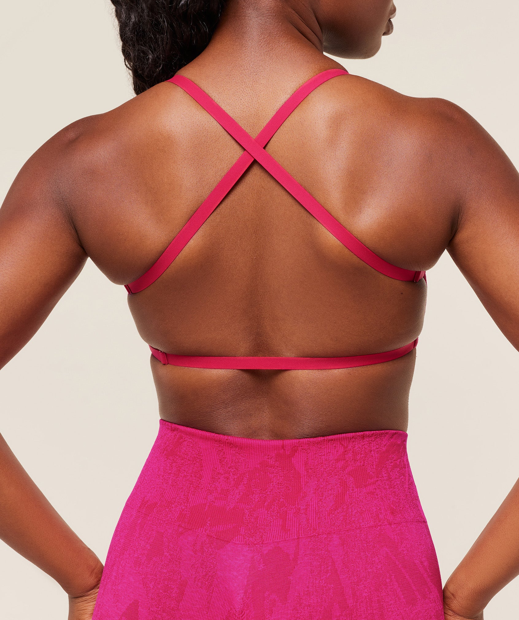 Gymshark Adapt Camo Cross Back Sports Bra - Build Pink/Energy Pink - Image 6