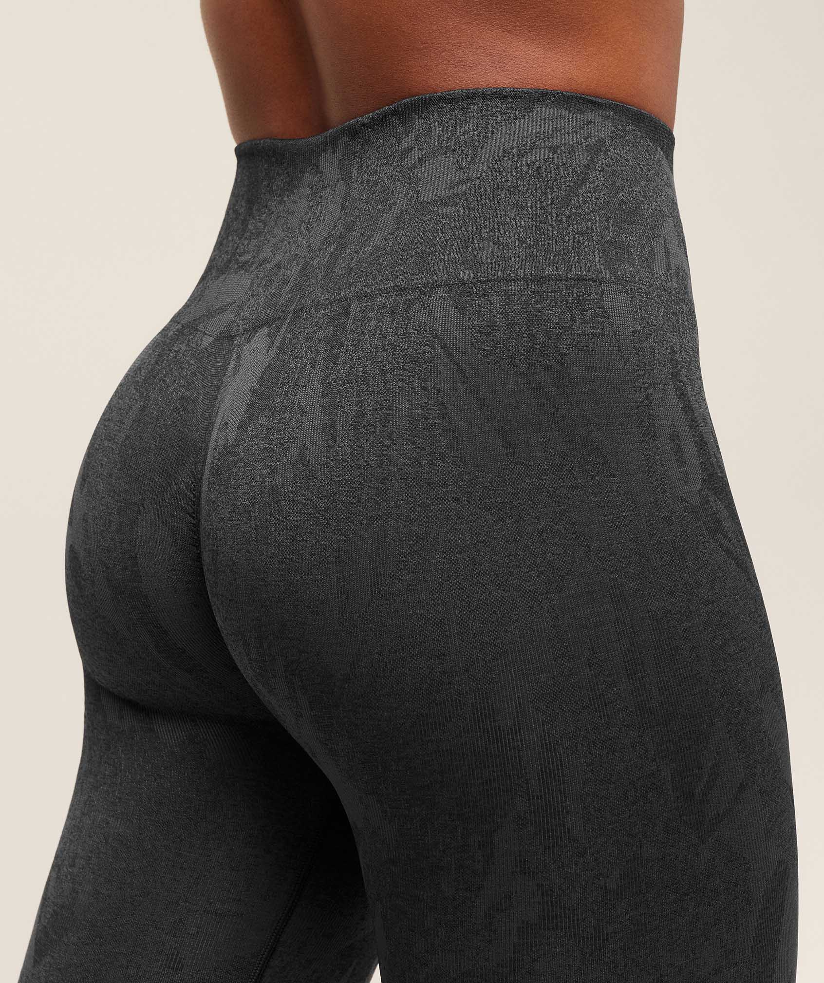 Gymshark Adapt Camo Seamless Leggings - Asphalt Grey/Black - Image 5