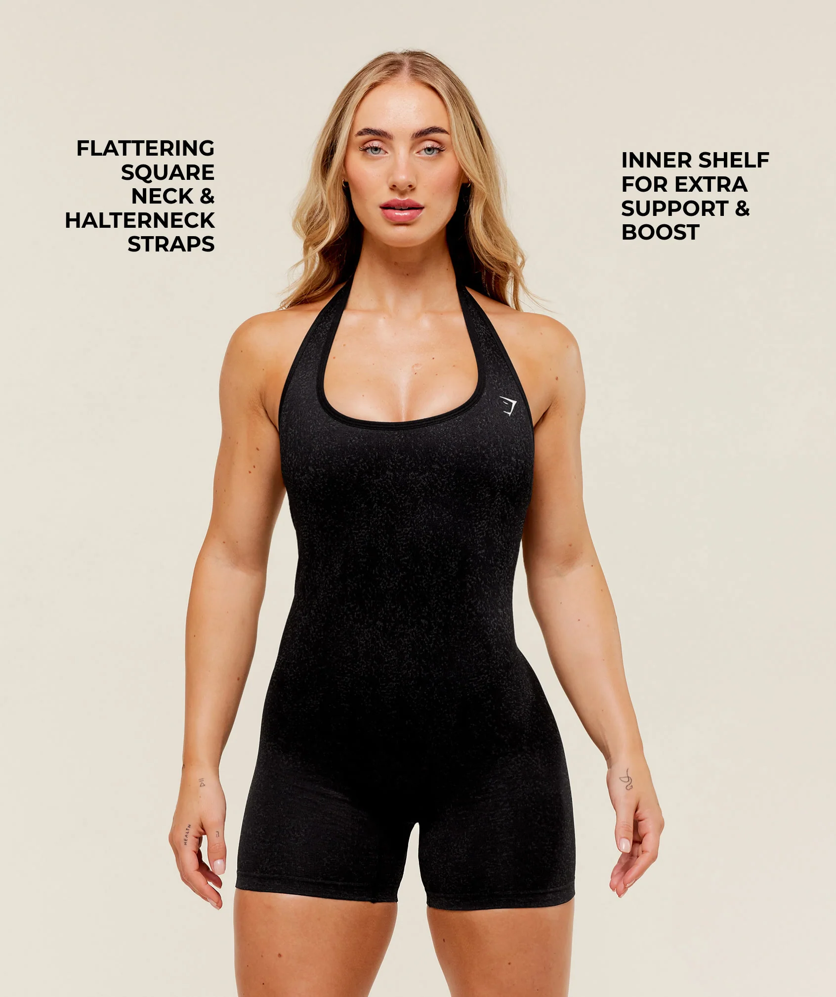 Gymshark Adapt Fleck x Whitney All in One - Black - Image 4