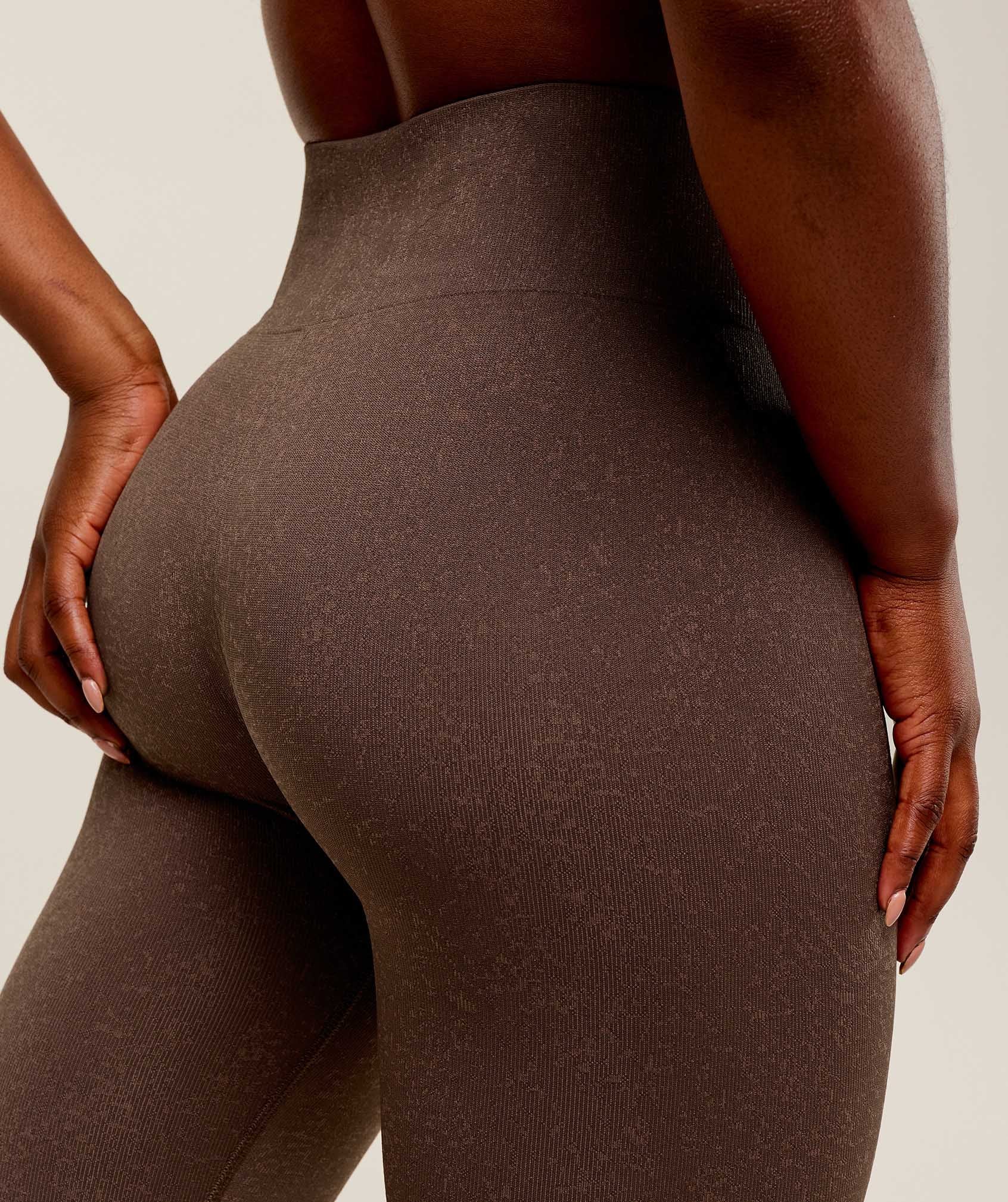 Gymshark Adapt Fleck x Whitney Leggings - Soft Brown/Chestnut Pink - Image 4