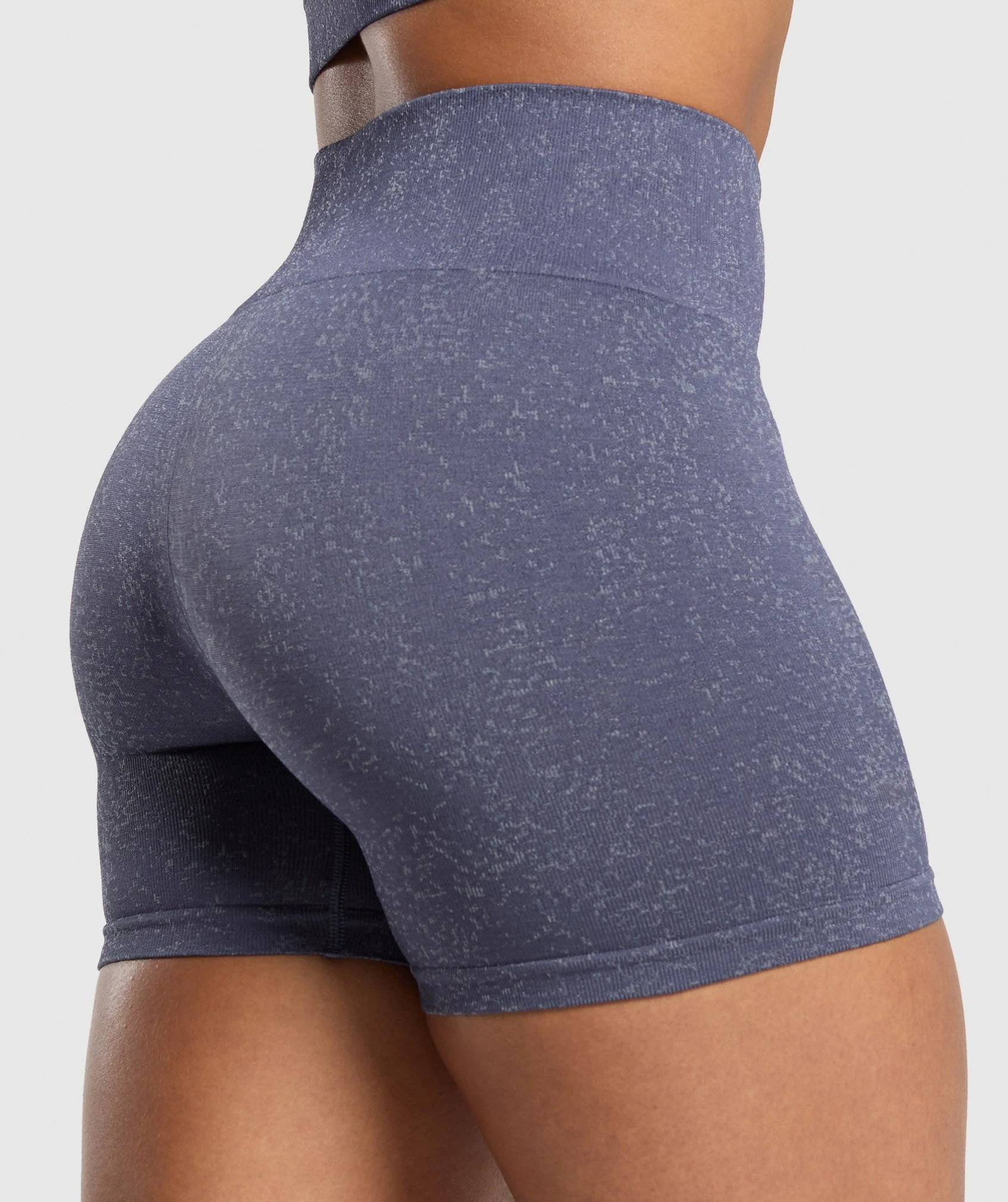Gymshark Adapt Fleck Seamless Shorts - Weighted Purple/Metal Purple - Image 6