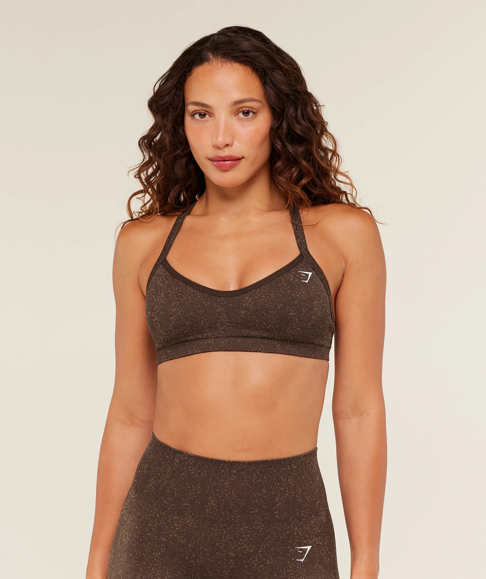 Gymshark Adapt Fleck Sports Bra - Archive Brown/Lifestyle Brown - Image 2