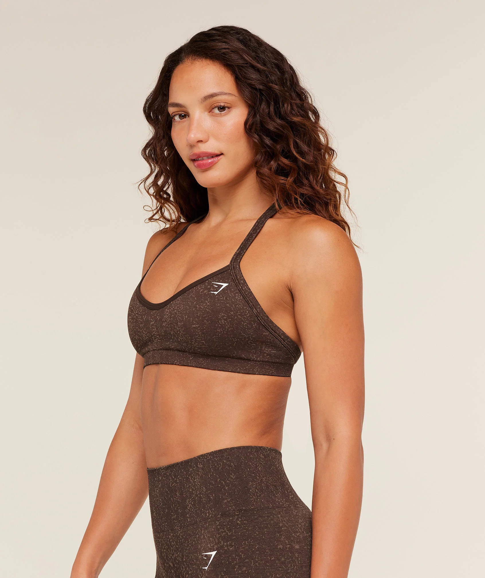 Gymshark Adapt Fleck Sports Bra - Archive Brown/Lifestyle Brown - Image 3