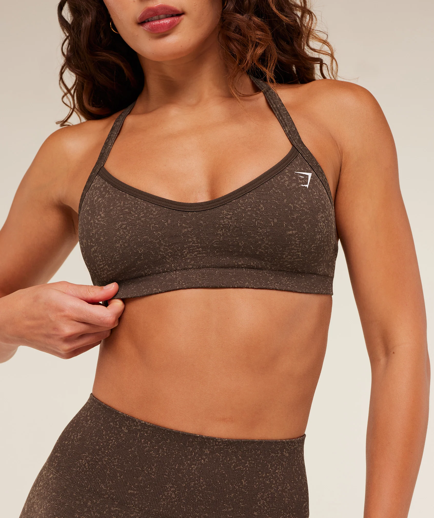 Gymshark Adapt Fleck Sports Bra - Archive Brown/Lifestyle Brown - Image 6
