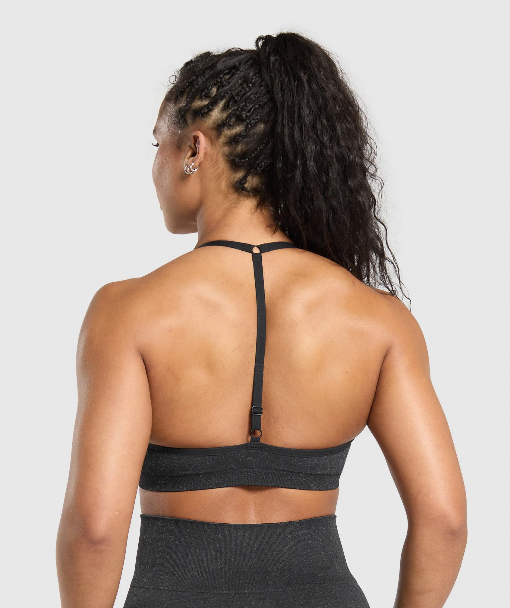 Gymshark Adapt Fleck T-Back Bra - Black - Image 2
