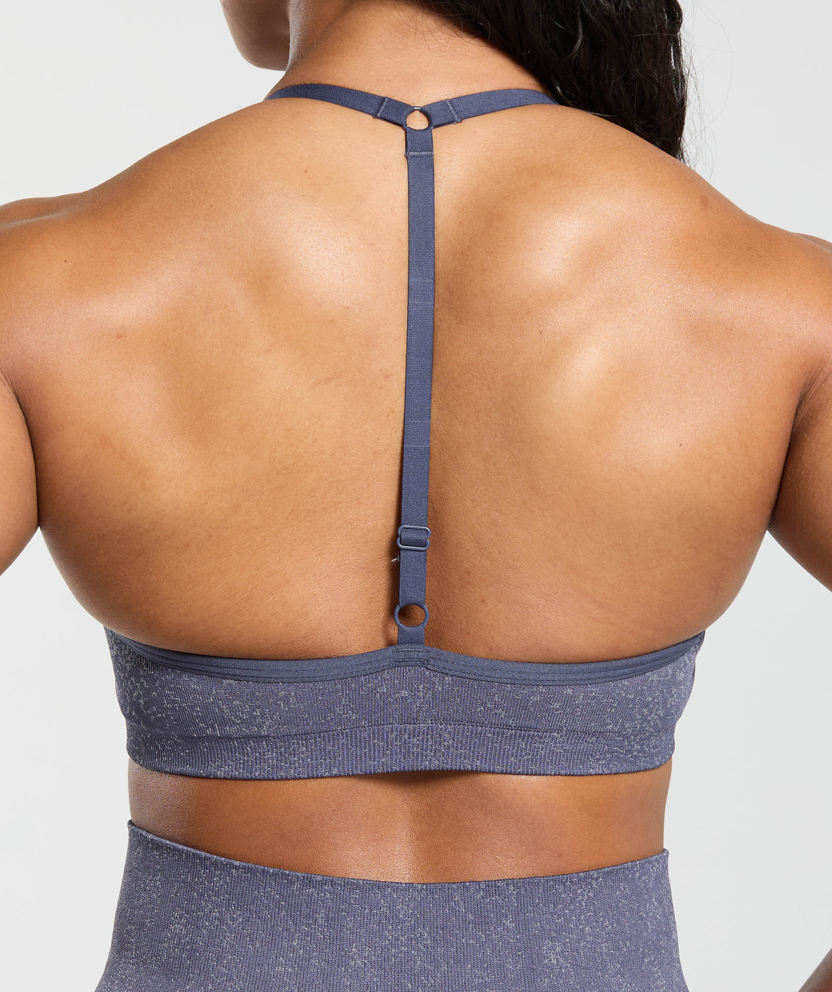 Gymshark Adapt Fleck T-Back Bra - Weighted Purple/Metal Purple - Image 6