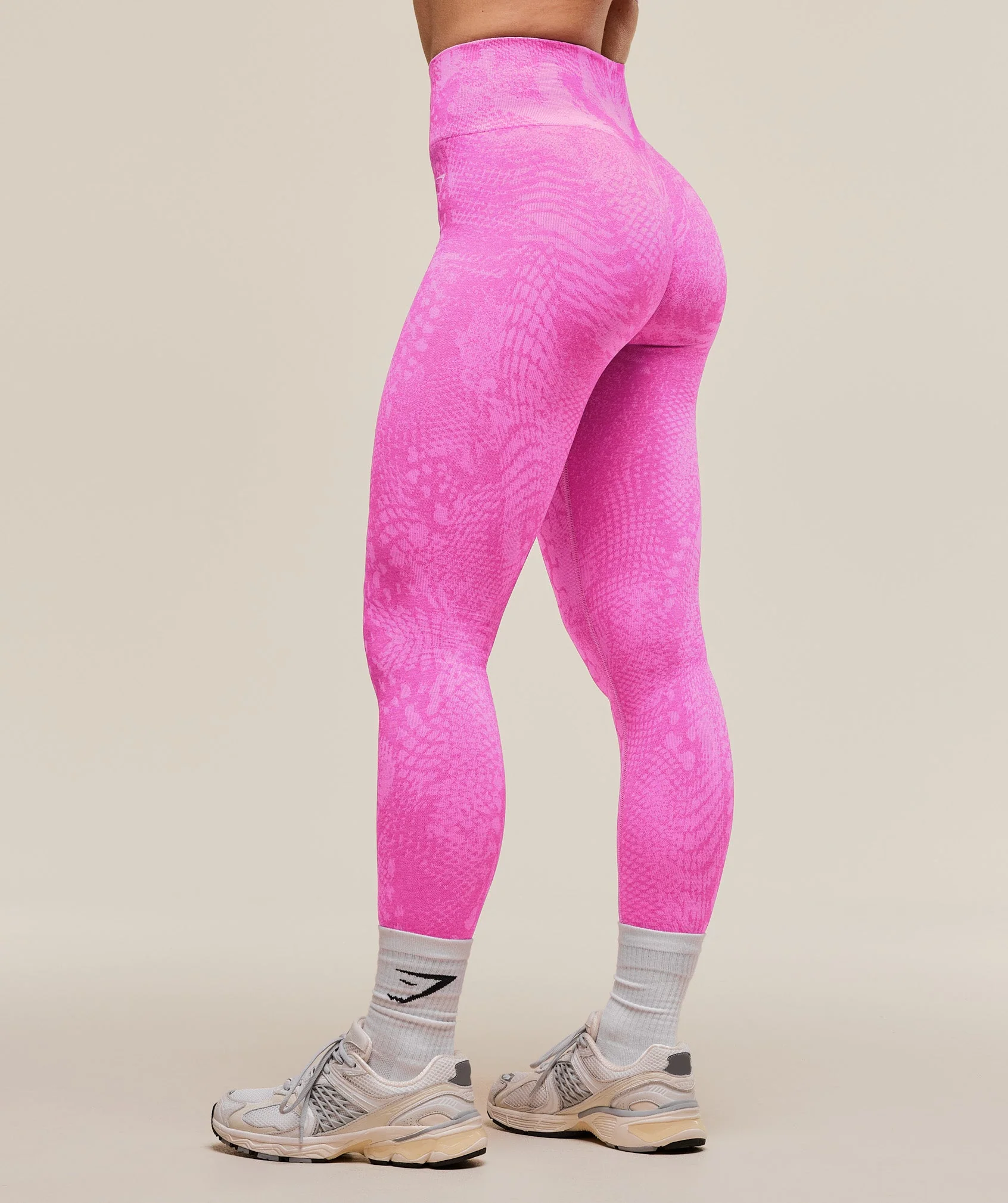 Gymshark Adapt Animal X Whitney Seamless Leggings - Sour Pink/Vibrant Pink - Image 7
