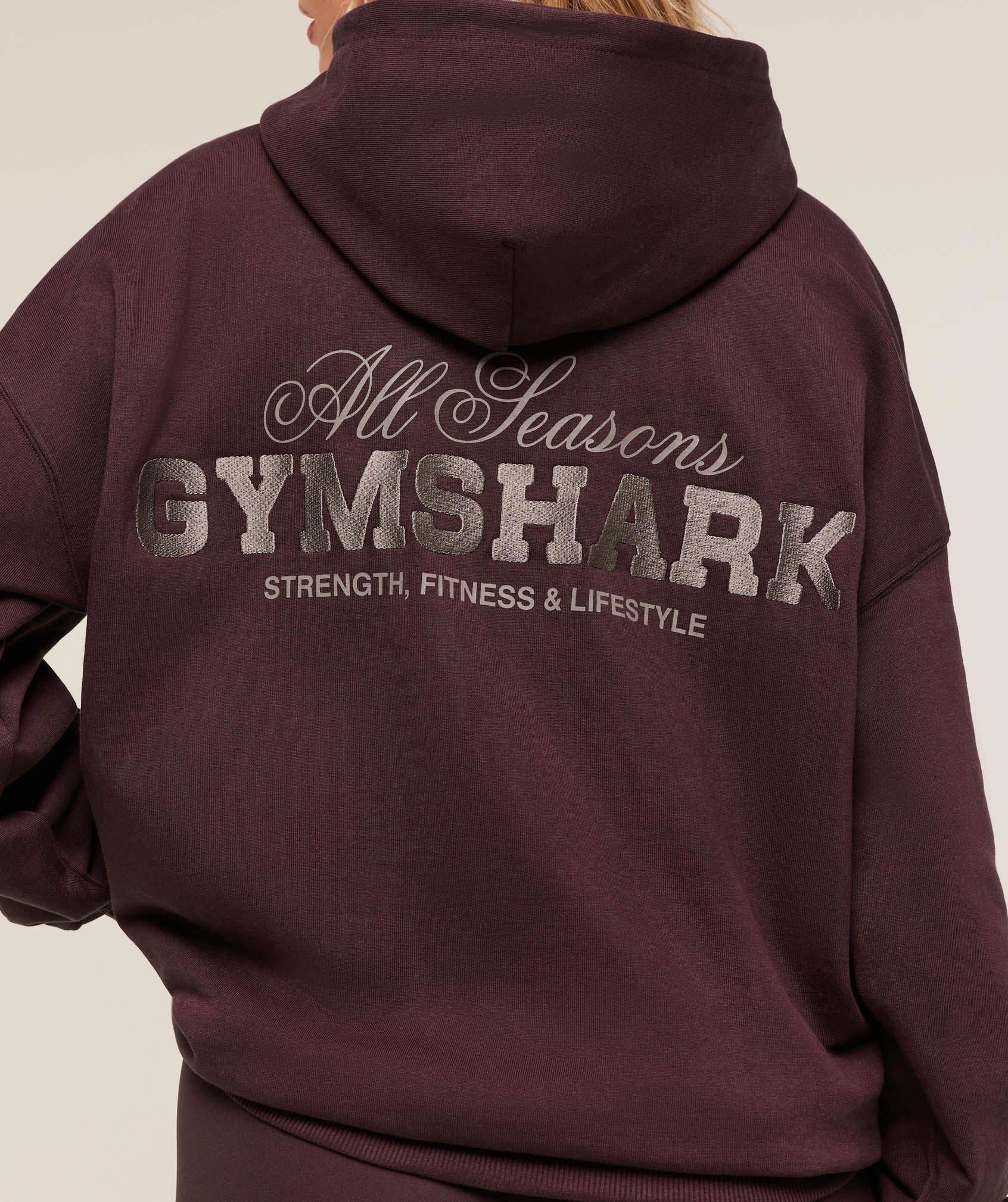 Gymshark All Seasons Graphic Hoodie - GS Cherry Purple - Image 5