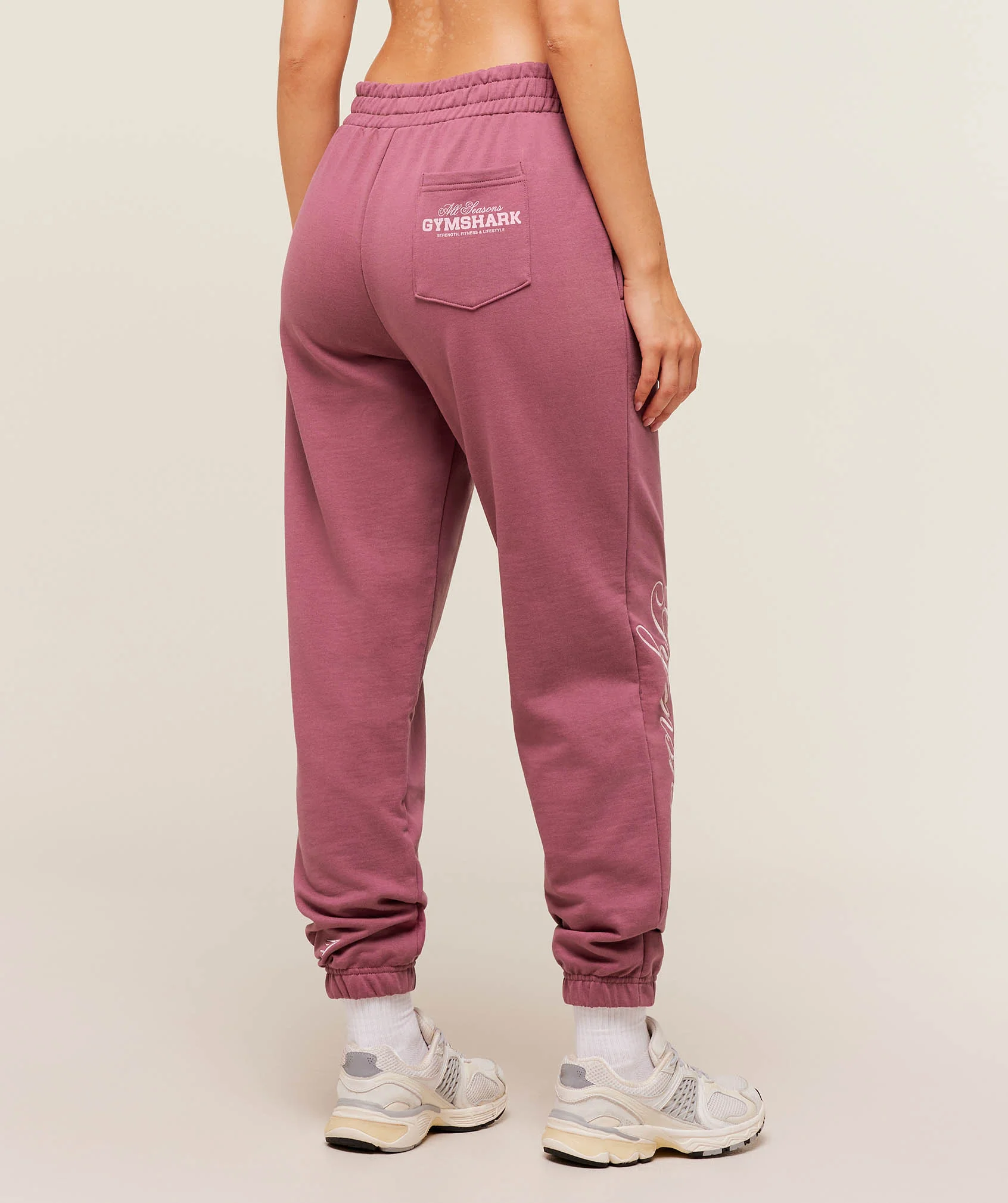 Gymshark All Seasons Graphic Joggers - Reset Pink - Image 2