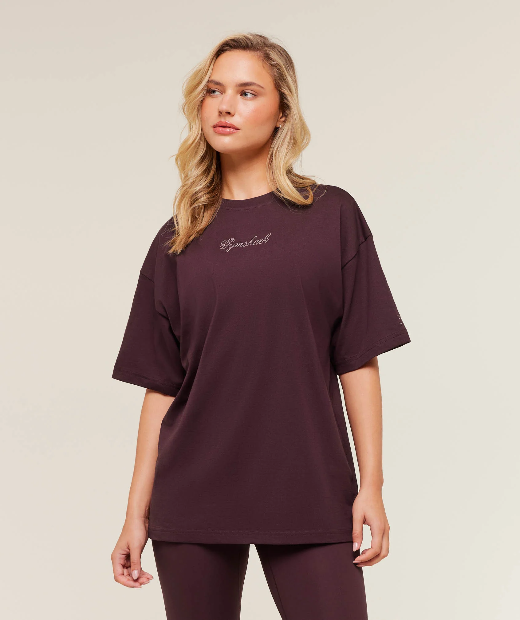 Gymshark All Seasons Graphic Short Sleeve T-Shirt - GS Cherry Purple - Image 2