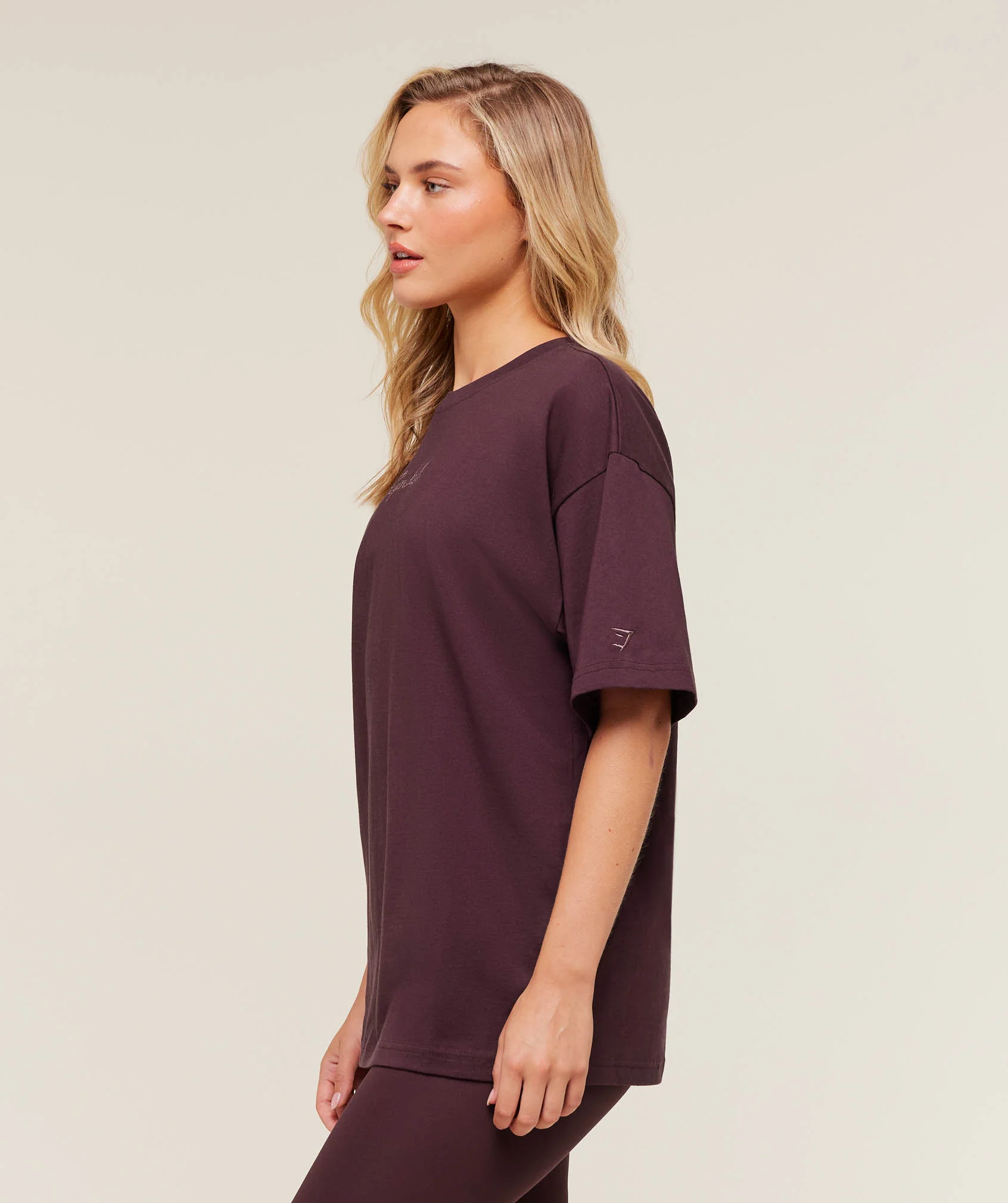 Gymshark All Seasons Graphic Short Sleeve T-Shirt - GS Cherry Purple - Image 3