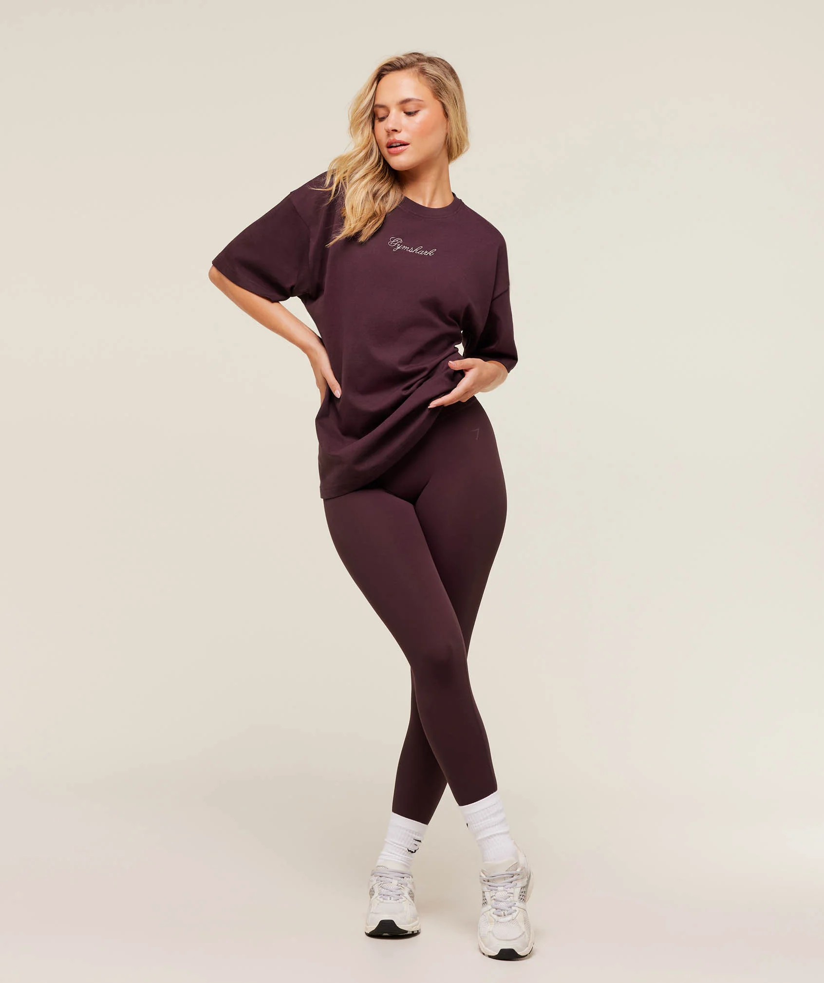 Gymshark All Seasons Graphic Short Sleeve T-Shirt - GS Cherry Purple - Image 4