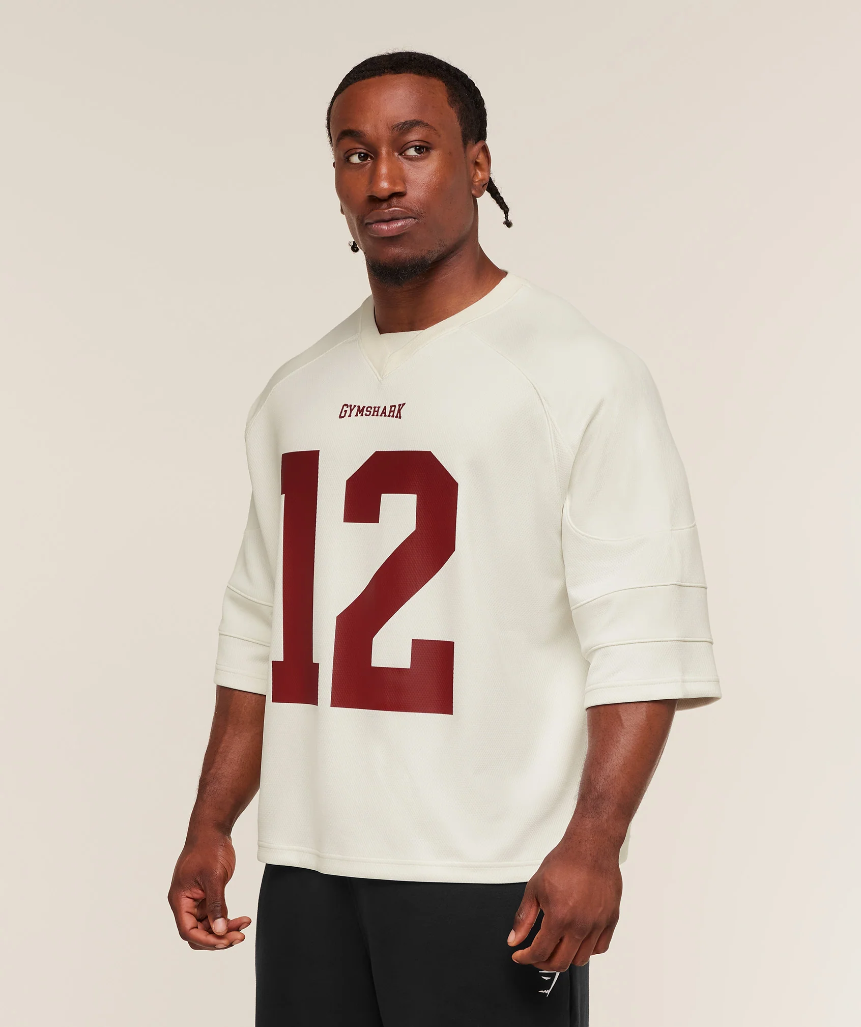Gymshark American Football Jersey - Soft White - Image 5