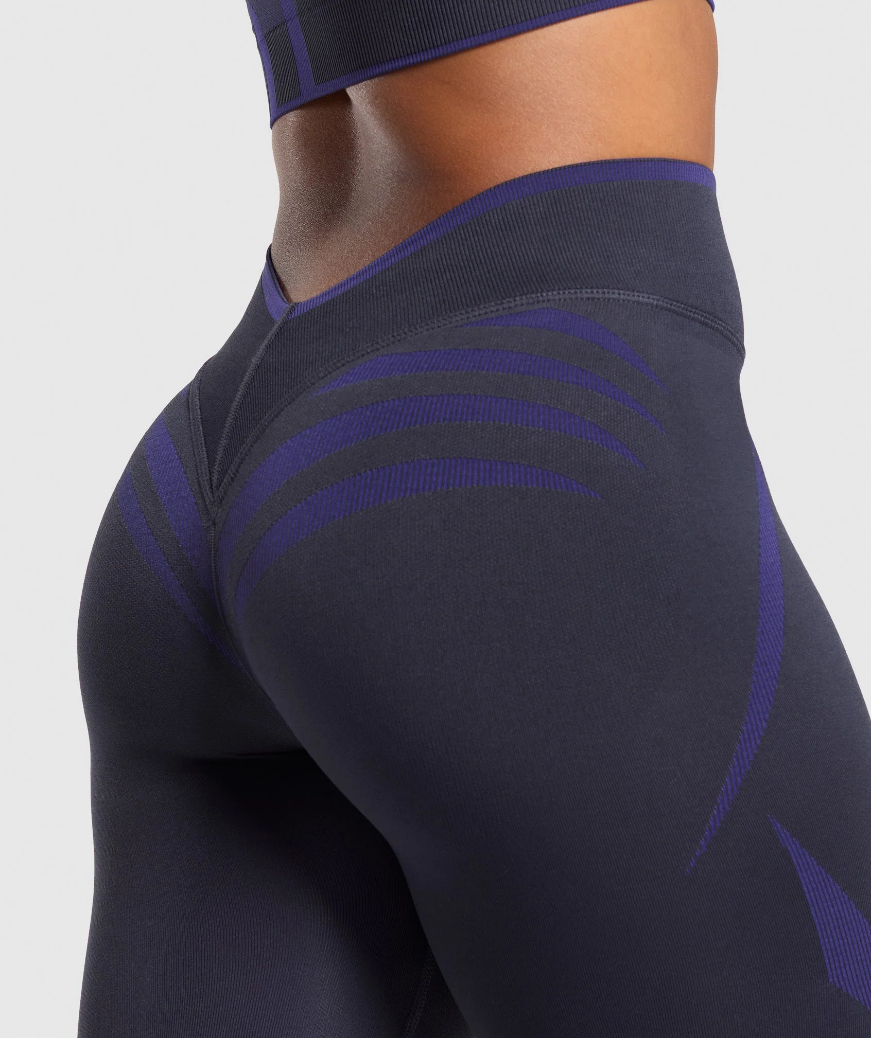 Gymshark Apex Lift Seamless Leggings - Heavy Blue/Cobalt Purple - Image 6