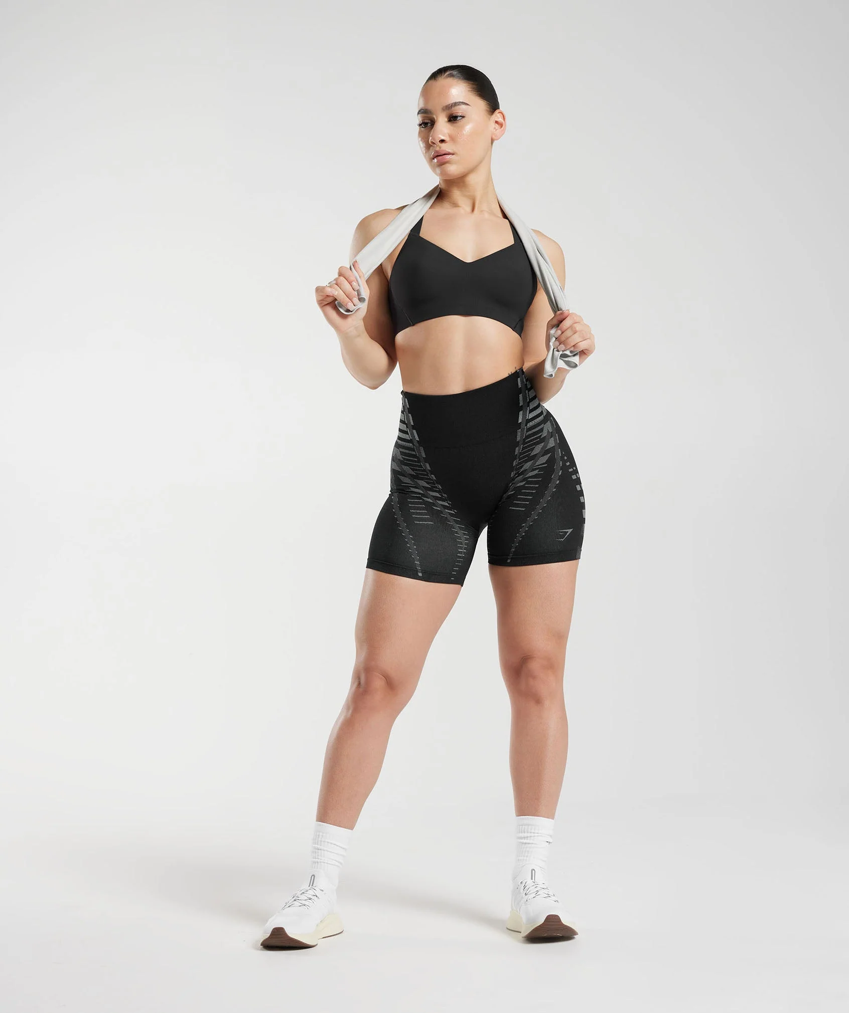 Gymshark Apex Limit Shorts - Black/Light Grey - Image 4