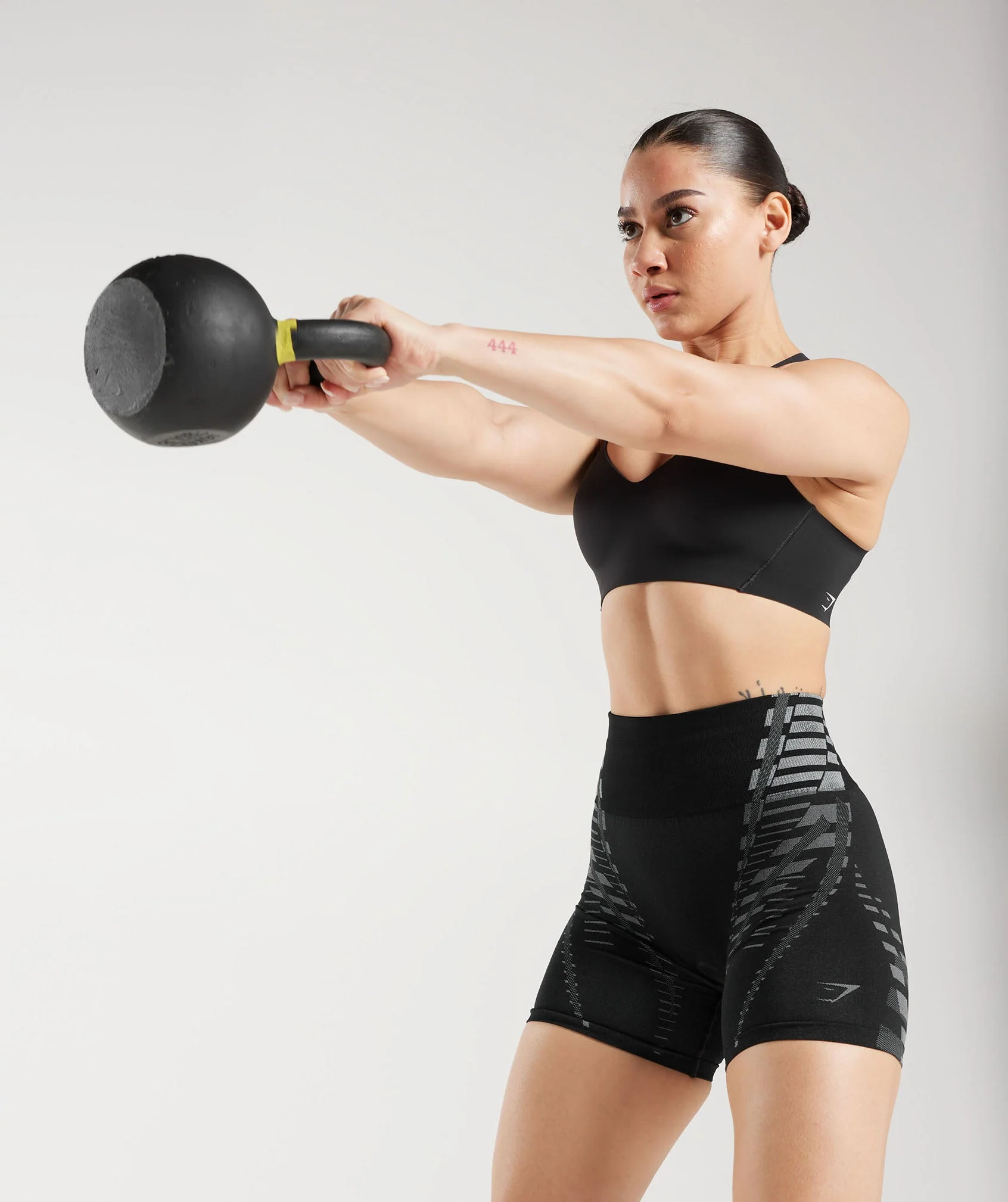 Gymshark Apex Limit Shorts - Black/Light Grey - Image 5