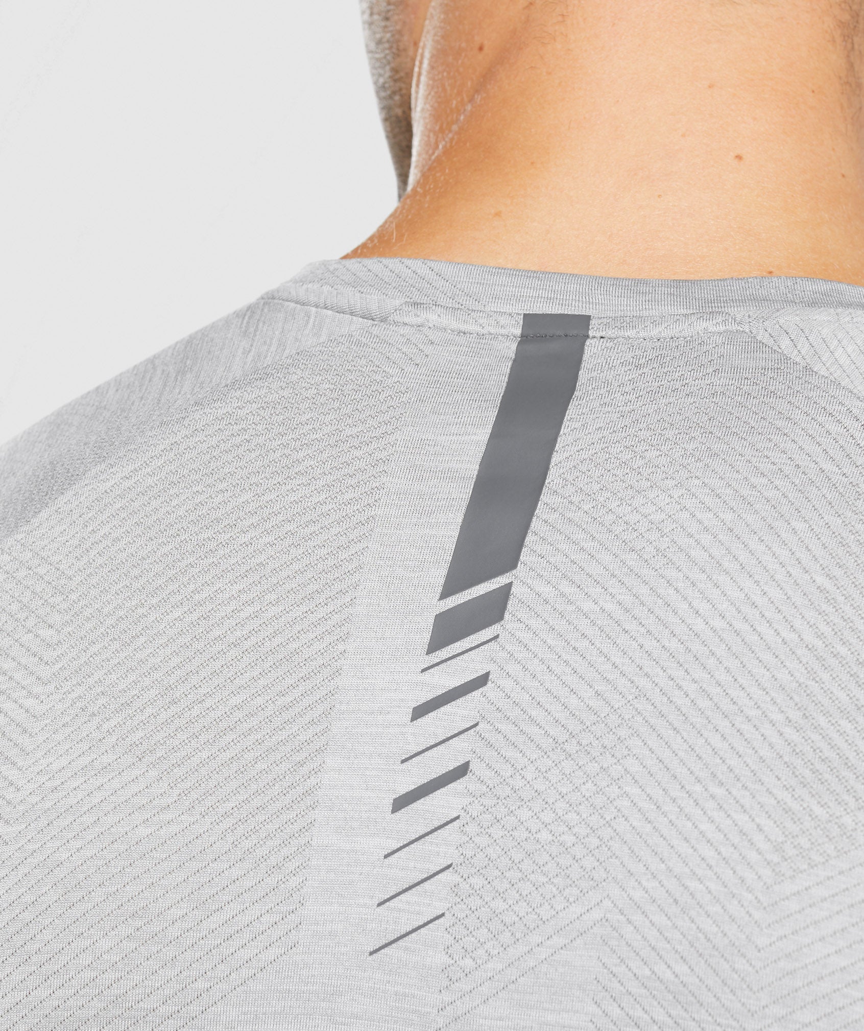 Gymshark Apex Long Sleeve T-Shirt - Light Grey/Smokey Grey - Image 5