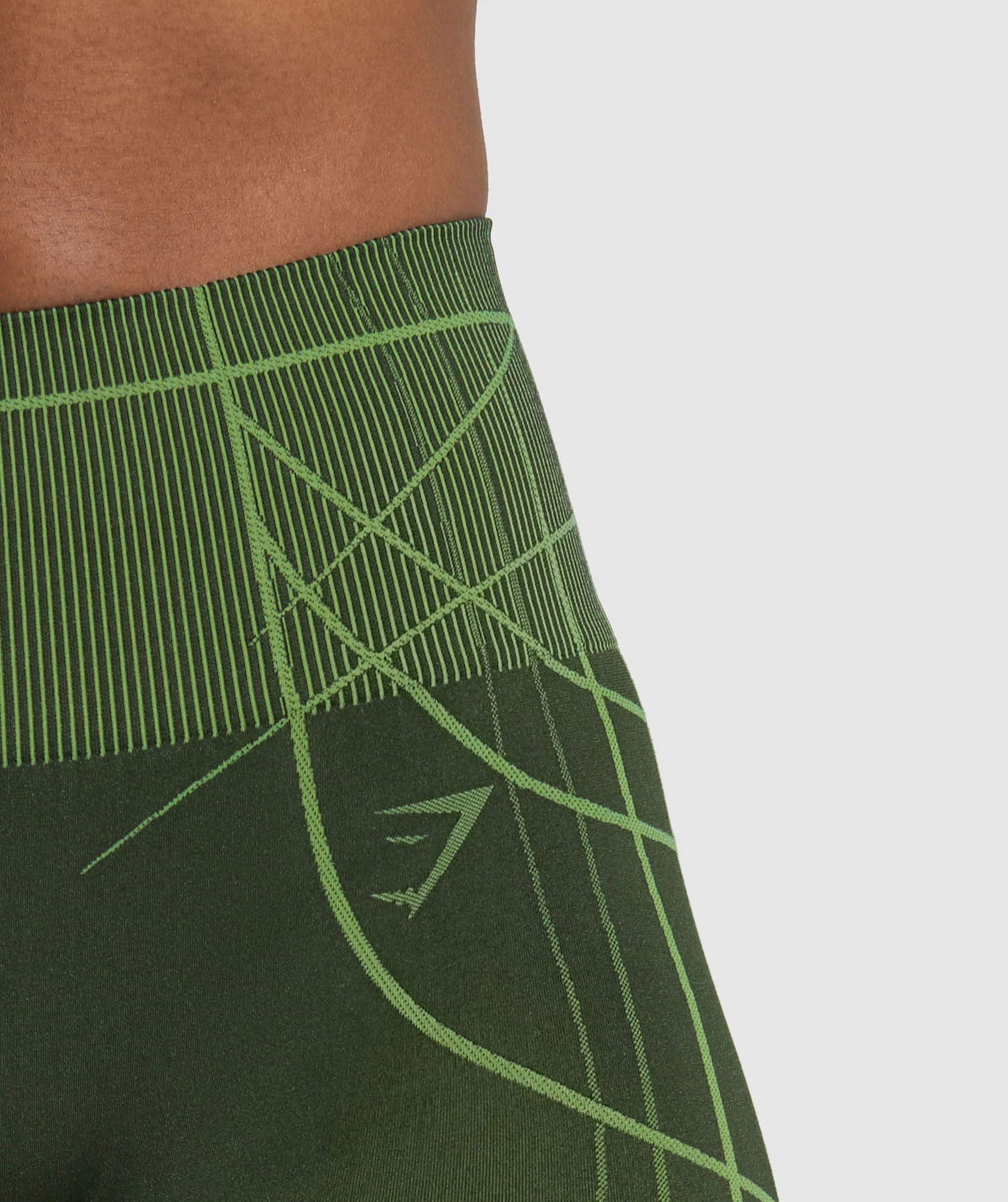 Gymshark Apex Seamless Leggings - Trail Green/Energy Gelato Green - Image 5