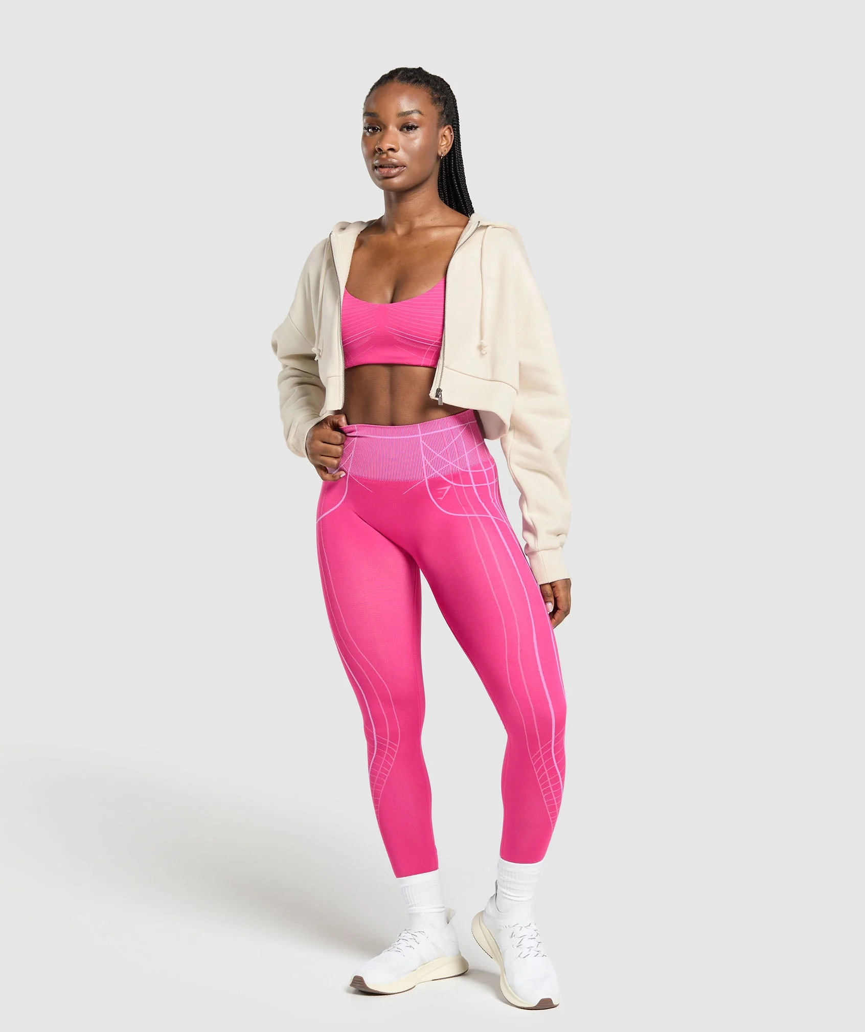 Gymshark Apex Seamless Leggings - Valley Pink/Sour Pink - Image 3
