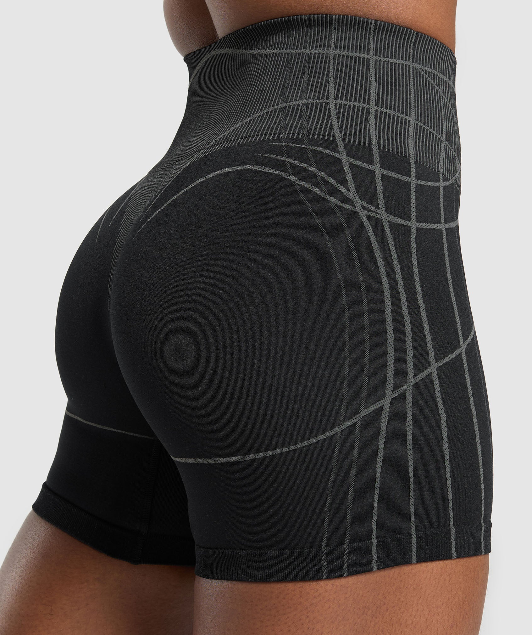 Gymshark Apex Seamless Shorts - Black/Graphite Grey - Image 5