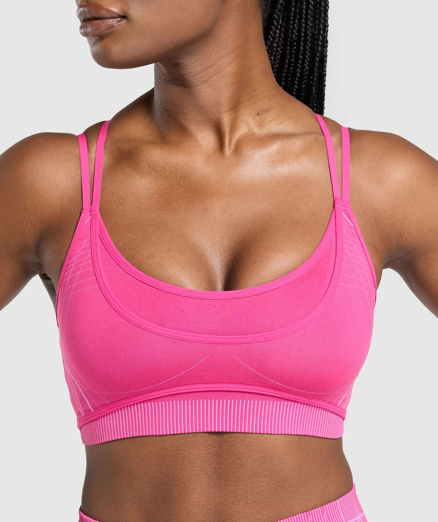 Gymshark Apex Seamless Strappy Sports Bra - Valley Pink/Sour Pink - Image 5